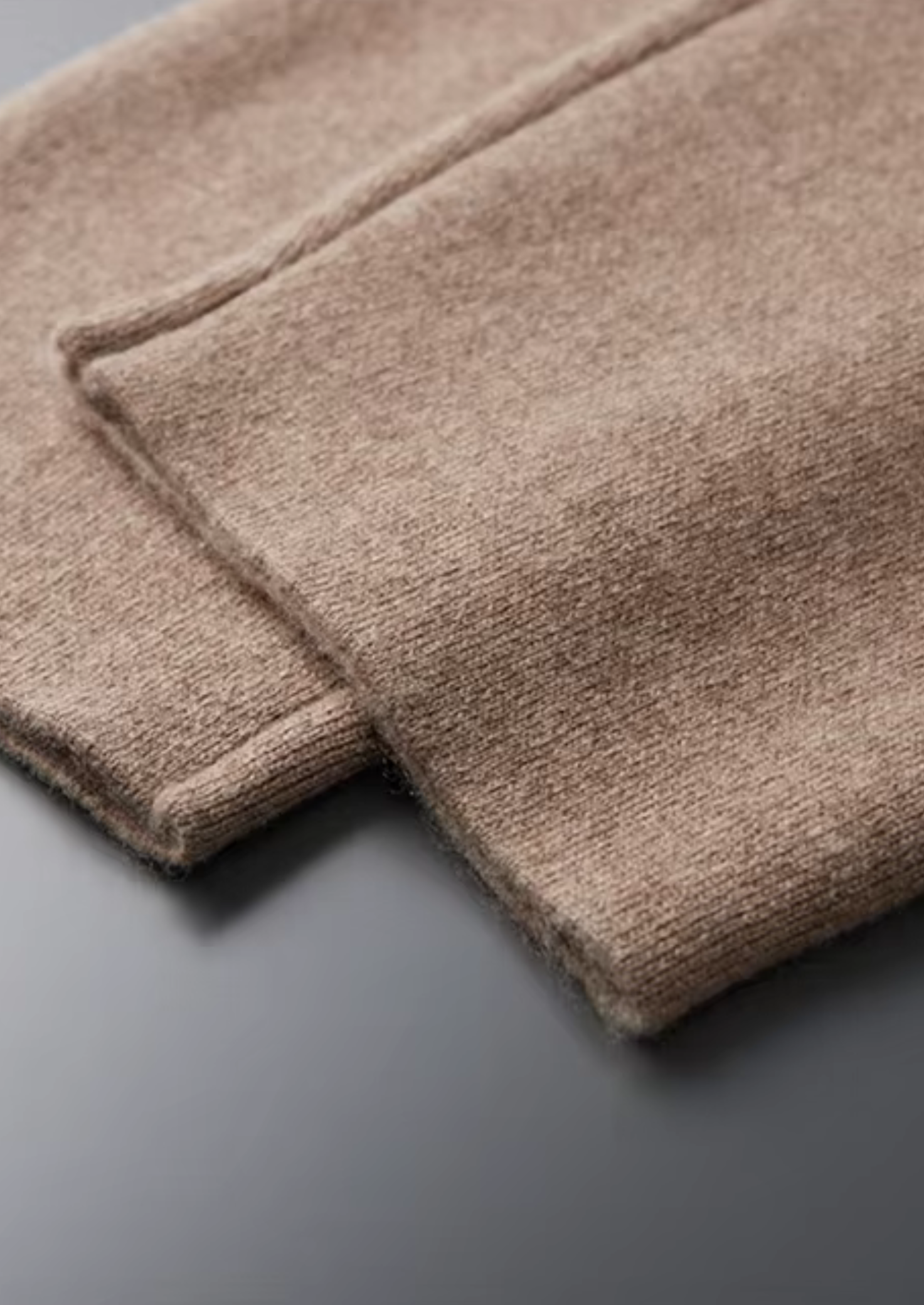 Men’s Cashmere Wide-Leg Pants with Elastic Waist