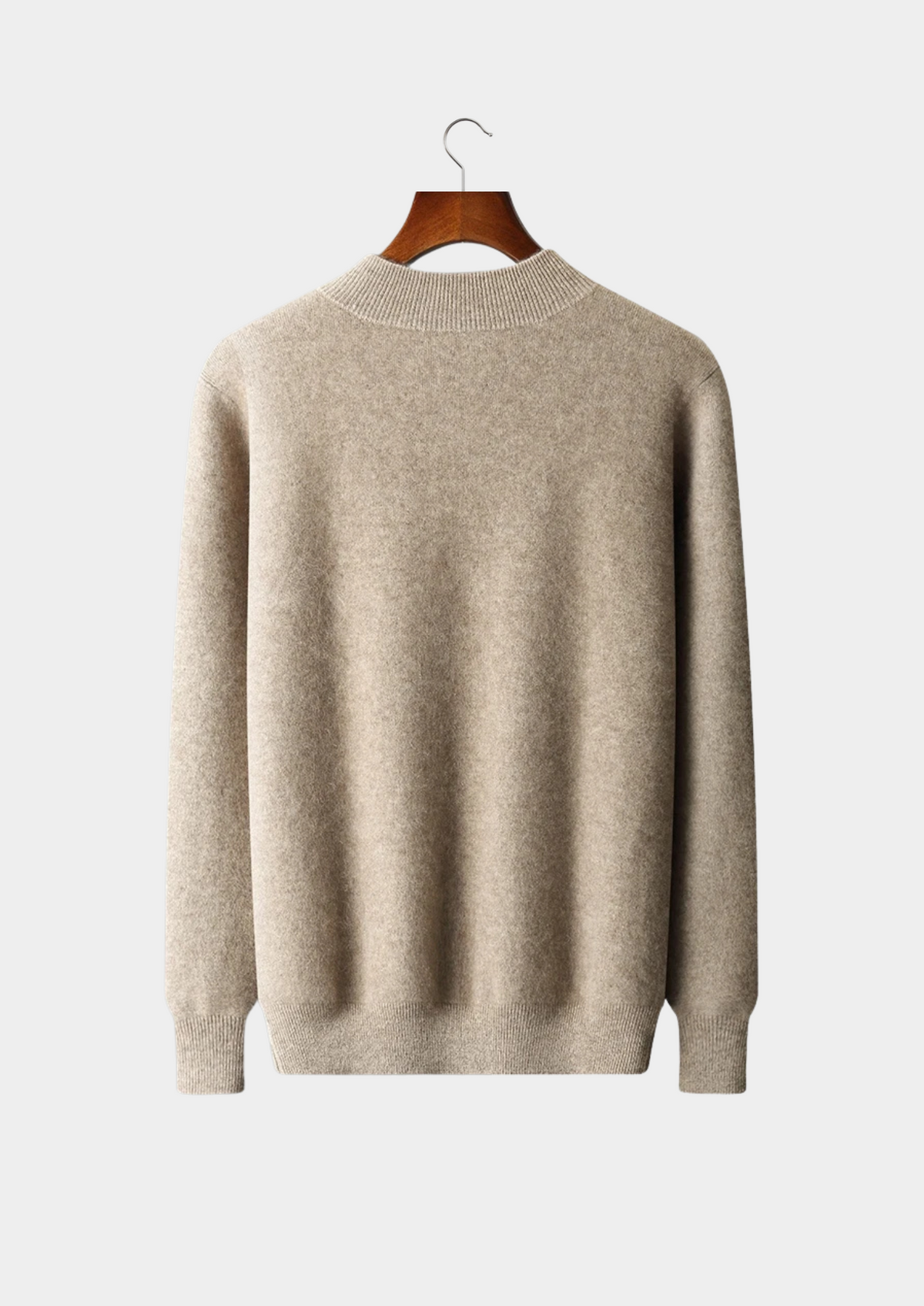 Men’s Cashmere Full-Zip Cardigan with Stand Collar