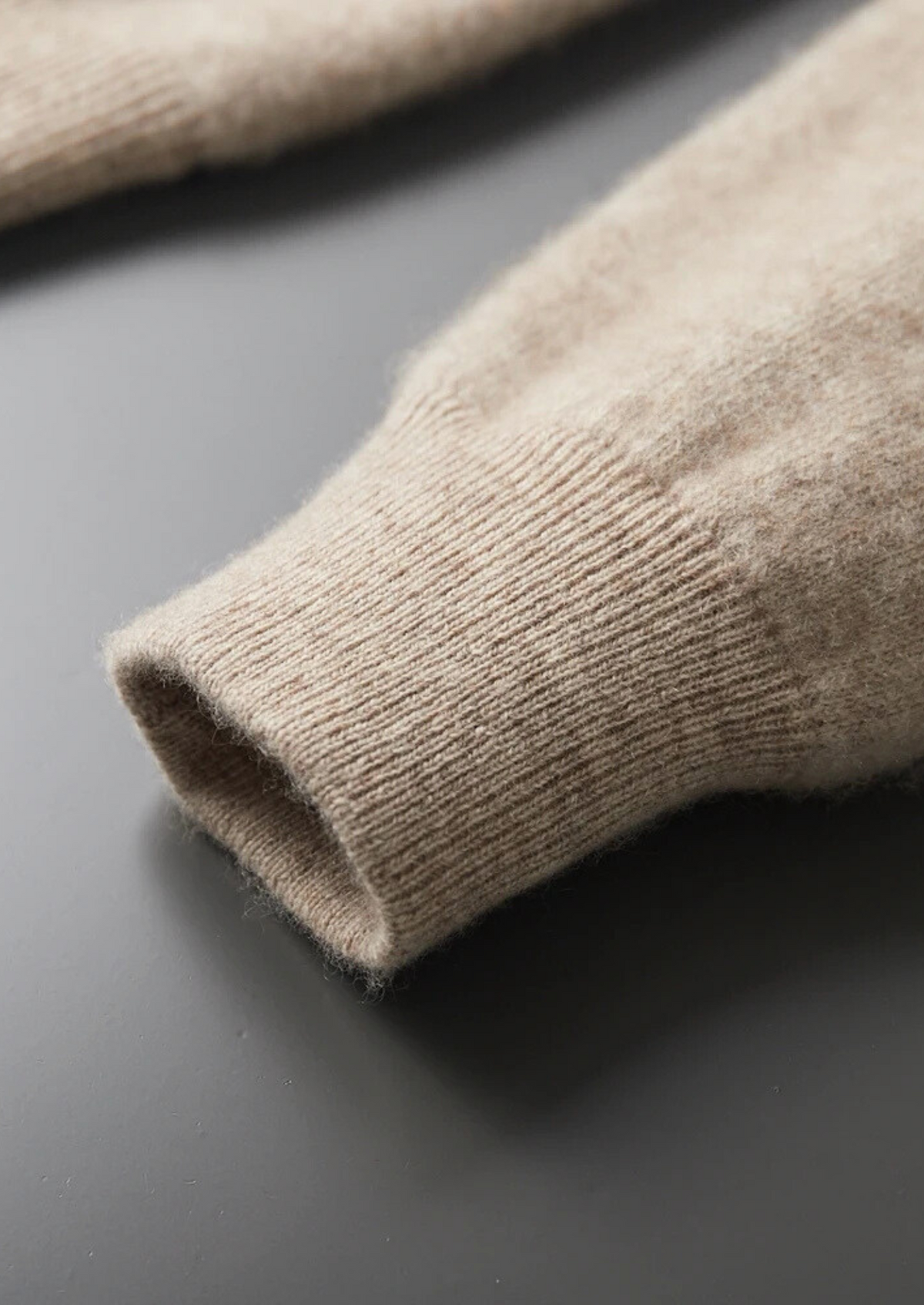 Men’s Cashmere Full-Zip Cardigan with Stand Collar