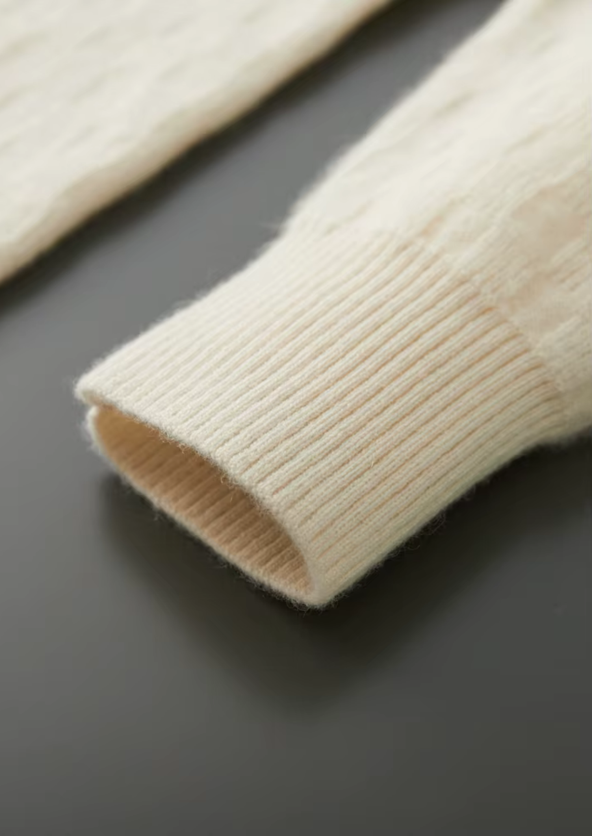 Men's Cashmere Textured All-Over Crewneck Sweater