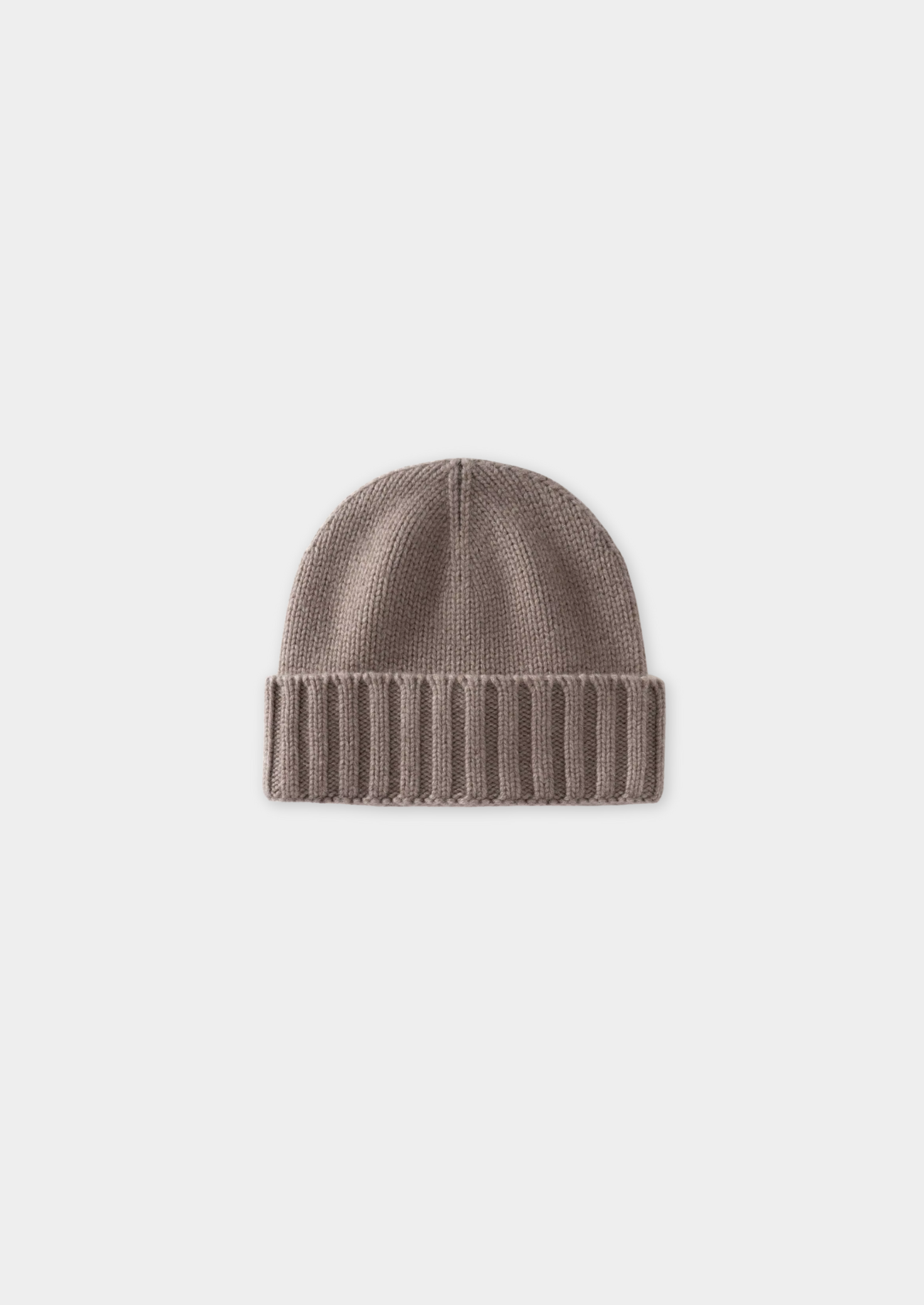 Men’s Knit Beanie with Ribbed Folded Cuff