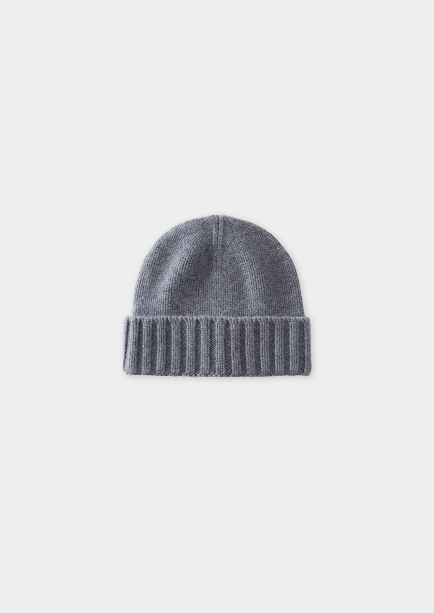 Men’s Knit Beanie with Ribbed Folded Cuff