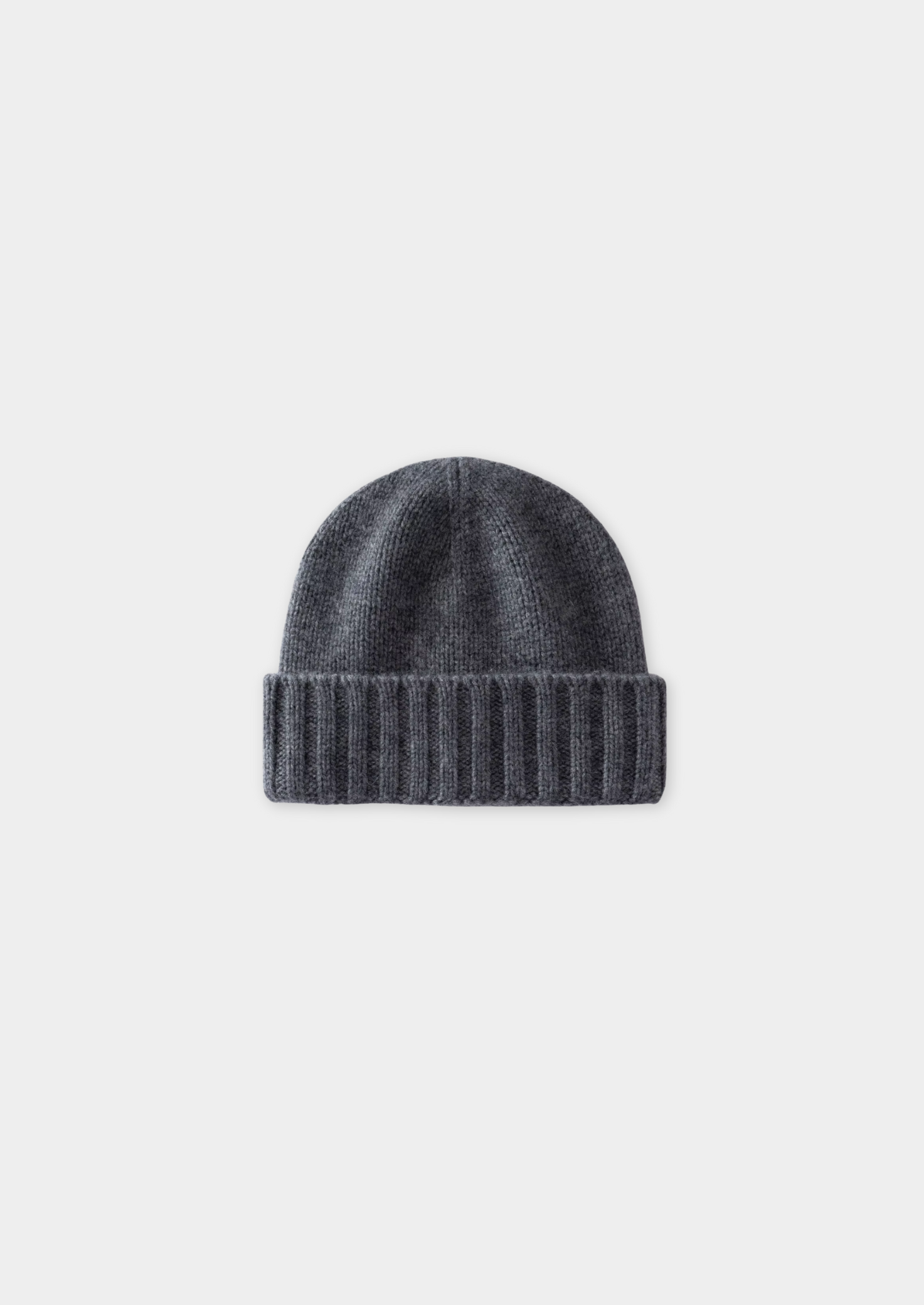 Men’s Knit Beanie with Ribbed Folded Cuff