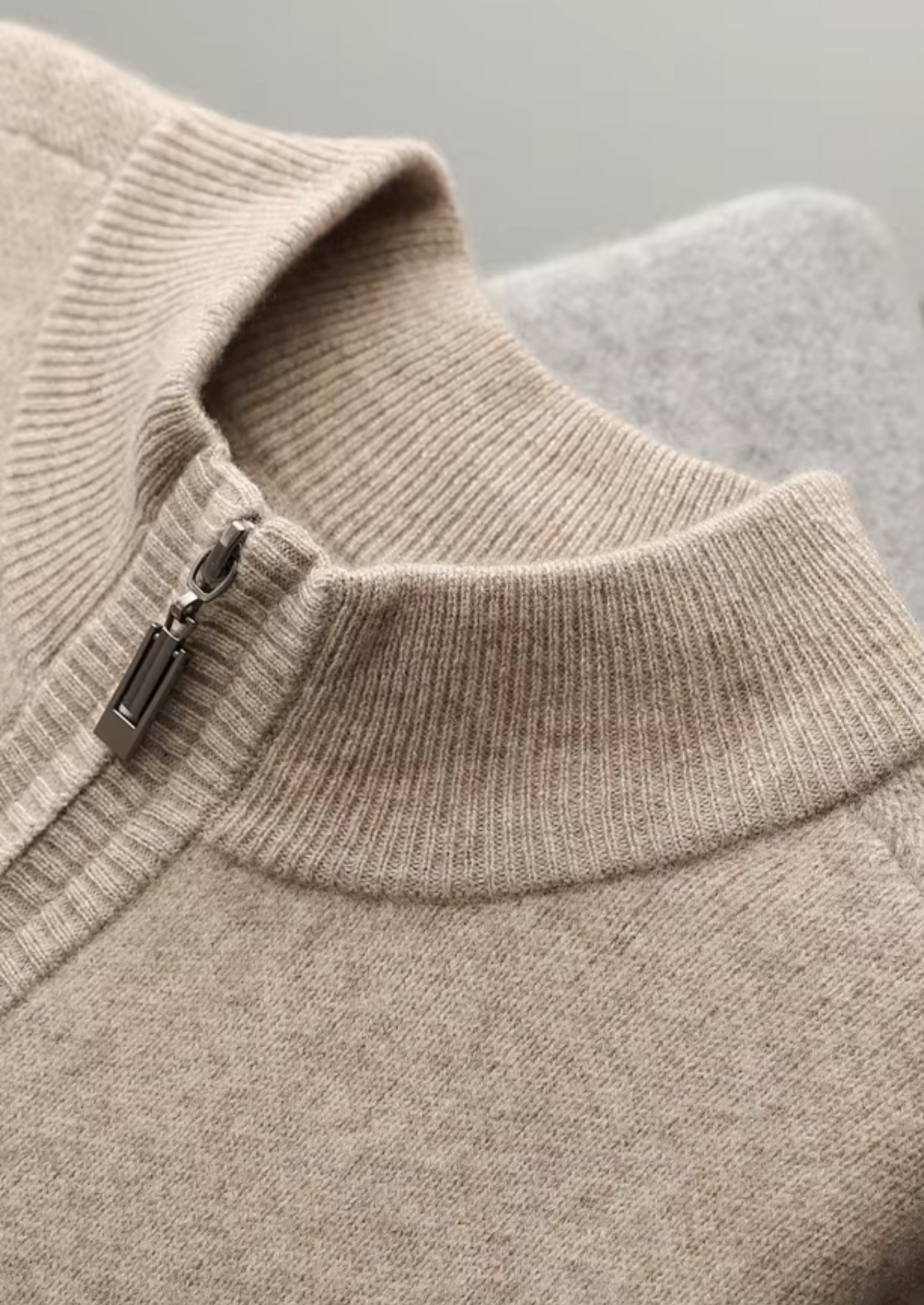 Men’s Knit Quarter-Zip Sweater and Drawstring Pants Set