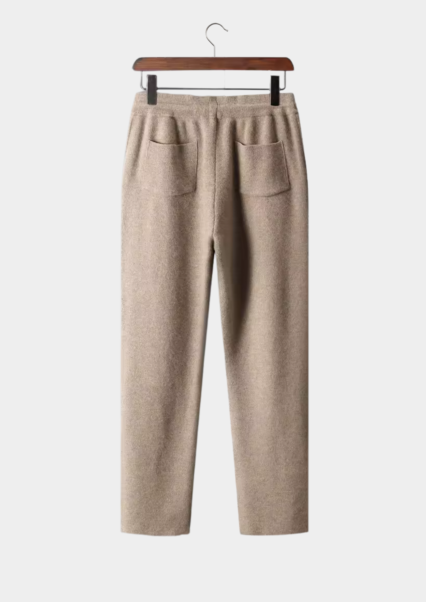 Men’s Knit Trousers with Drawstring Waist