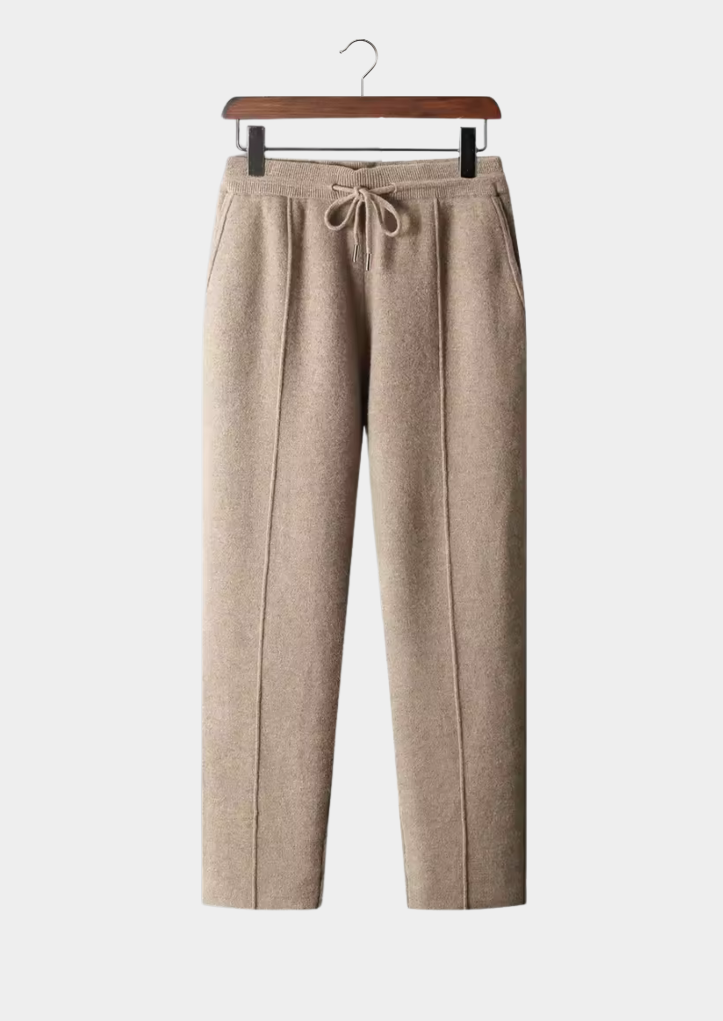 Men’s Knit Trousers with Drawstring Waist