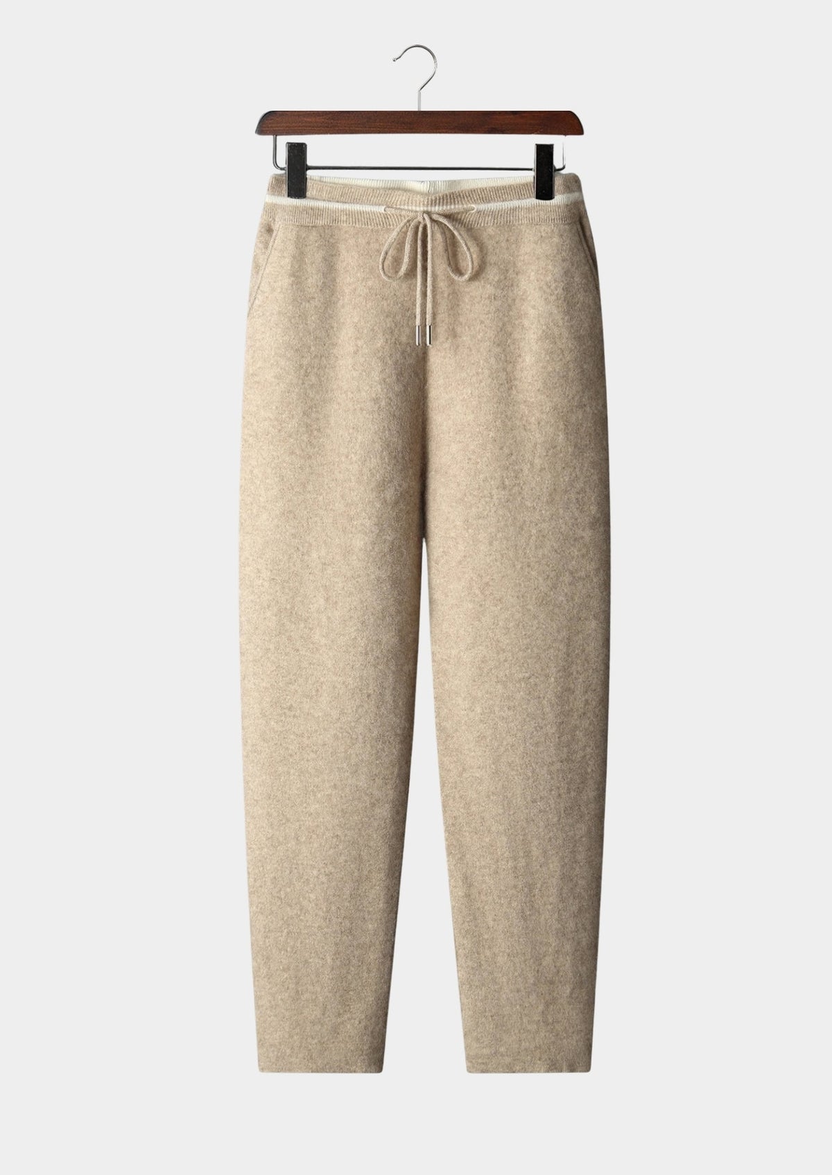 Men's Merino Wool Contrast-Panel Knit Pants