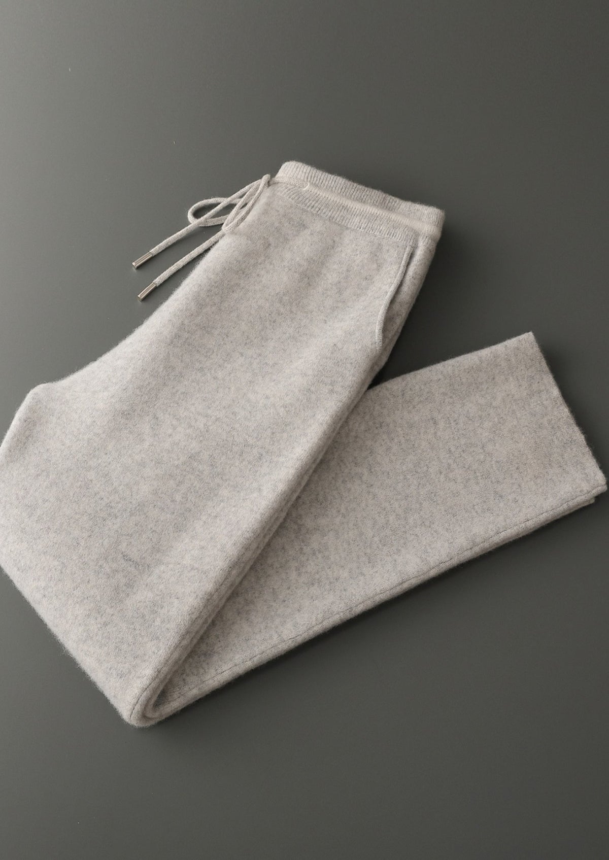 Men's Merino Wool Contrast-Panel Knit Pants