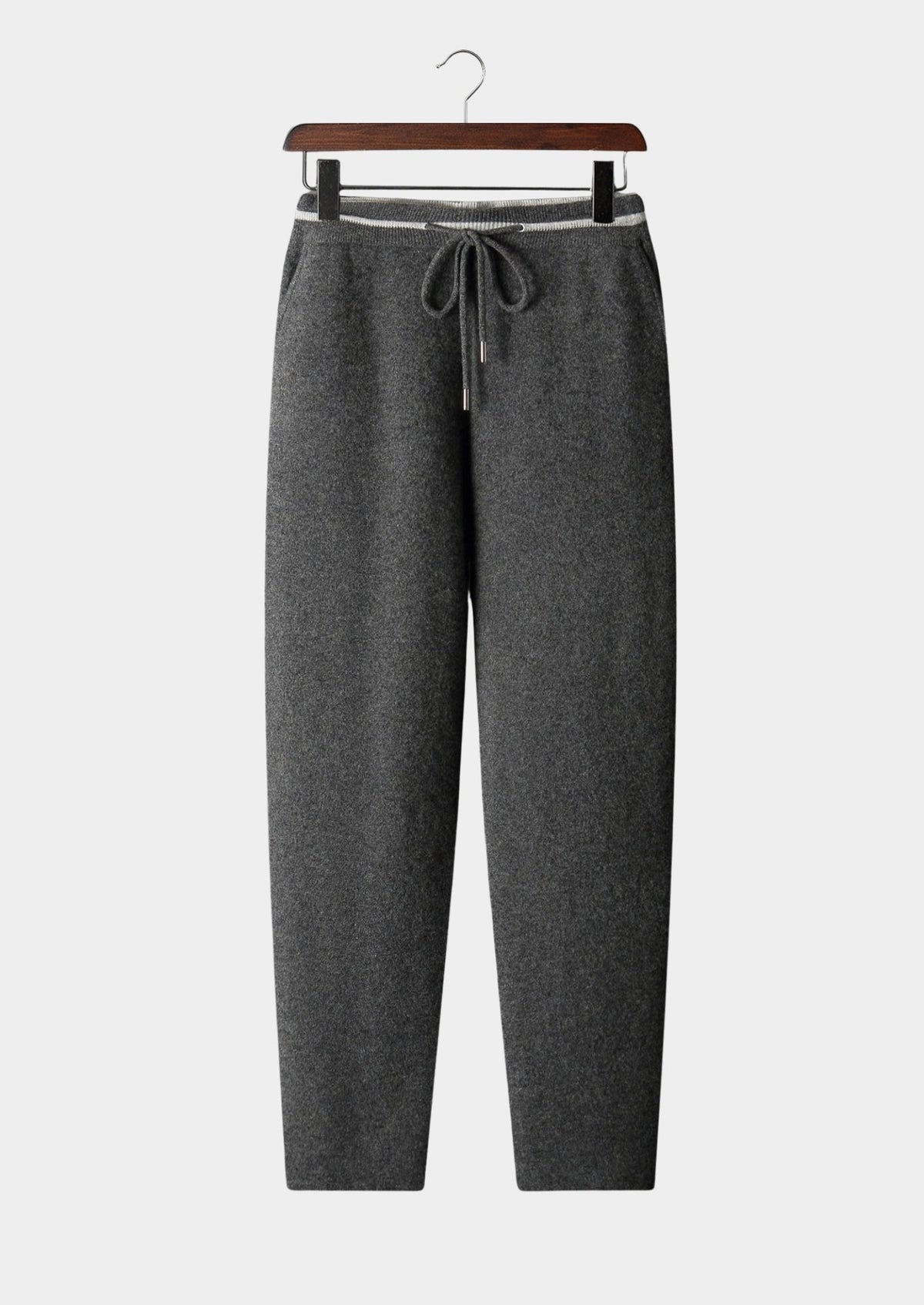 Men's Merino Wool Contrast-Panel Knit Pants