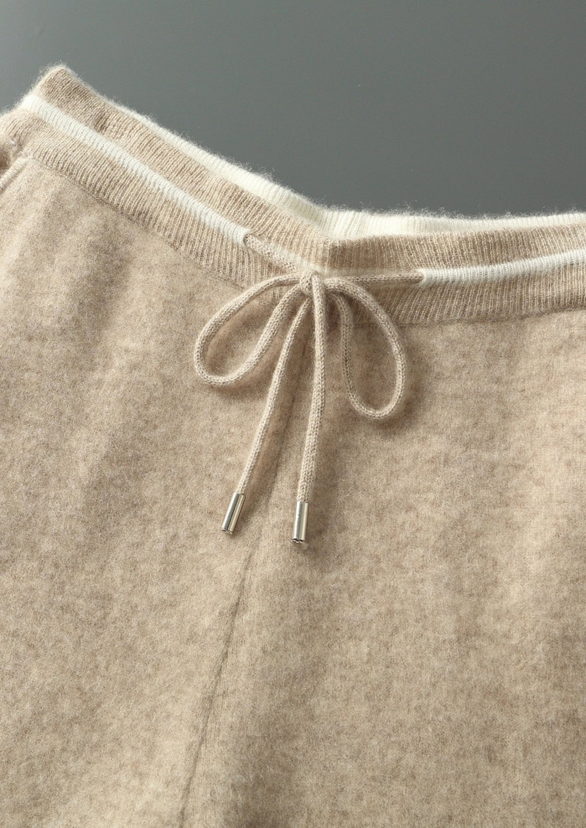 Men's Merino Wool Contrast-Panel Knit Pants