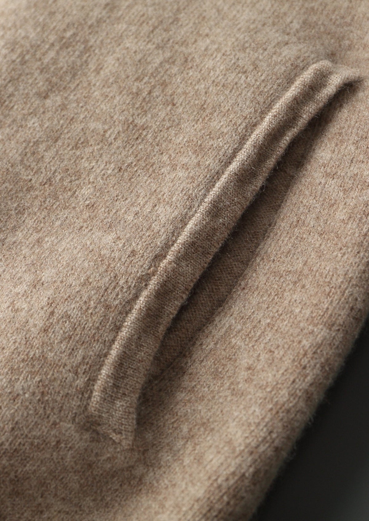 Men's Merino Wool Full-Zip Drawstring Hoodie with Side Pockets