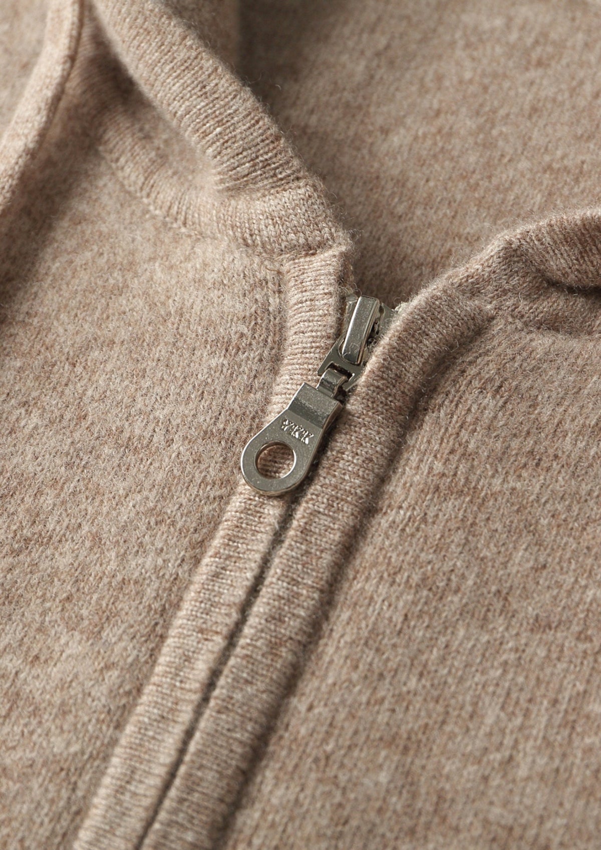 Men's Merino Wool Full-Zip Drawstring Hoodie with Side Pockets