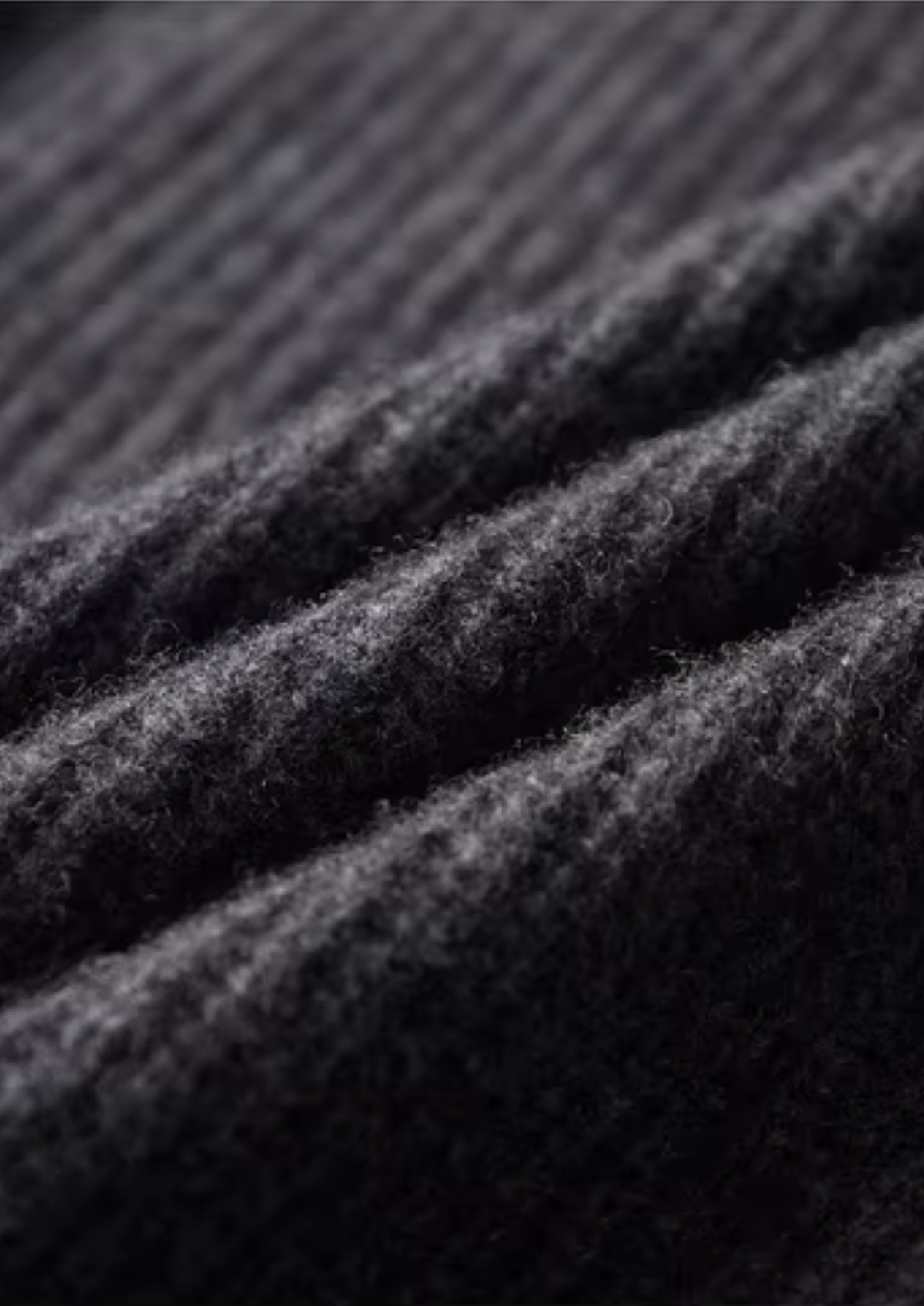 Men's Merino Wool Funnel Neck Dual-Zip Longline Cardigan
