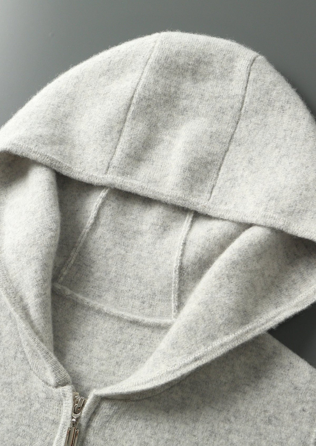 Men's Merino Wool Hooded Full-Zip Knit Vest