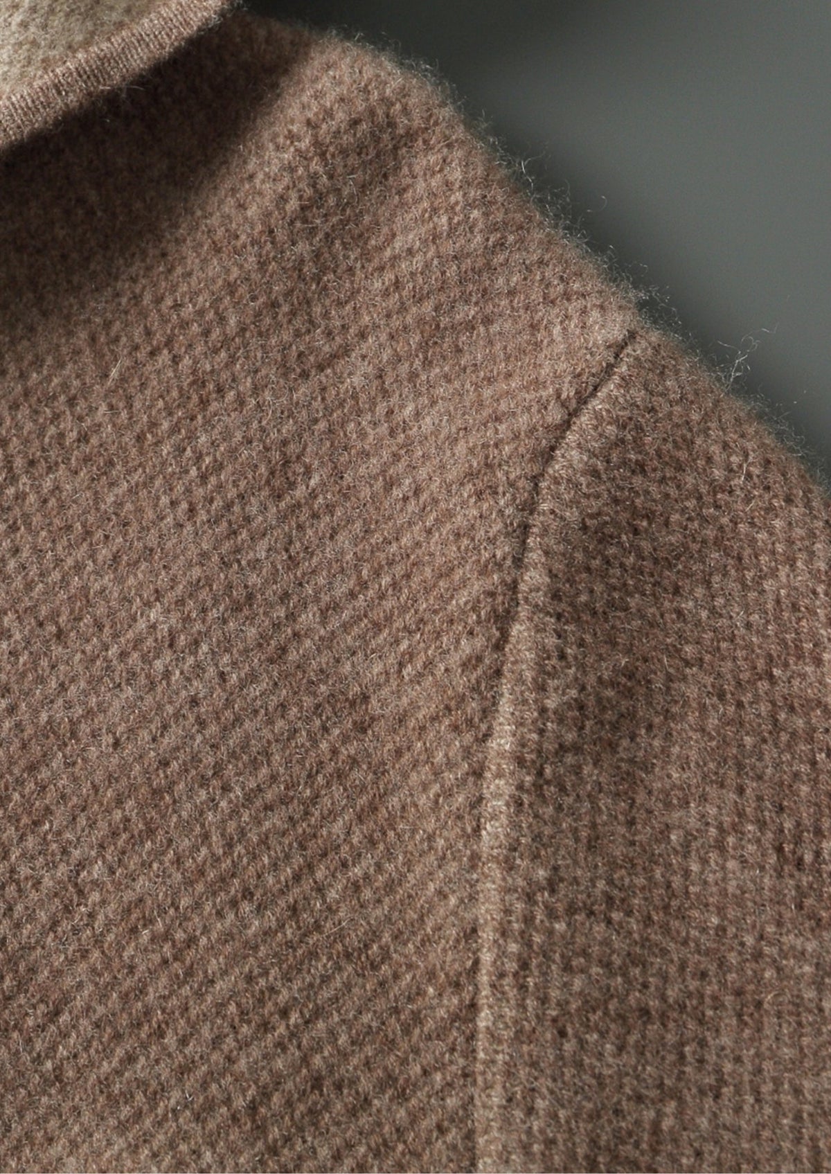 Men's Merino Wool Jacquard Full-Zip Hoodie