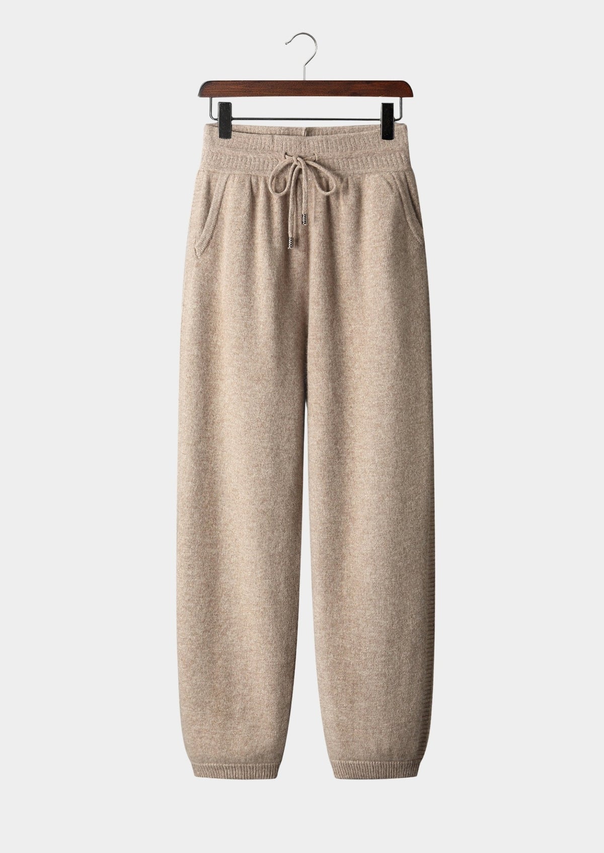 Men’s Merino Wool Jogger Pants with Drawstring Waist