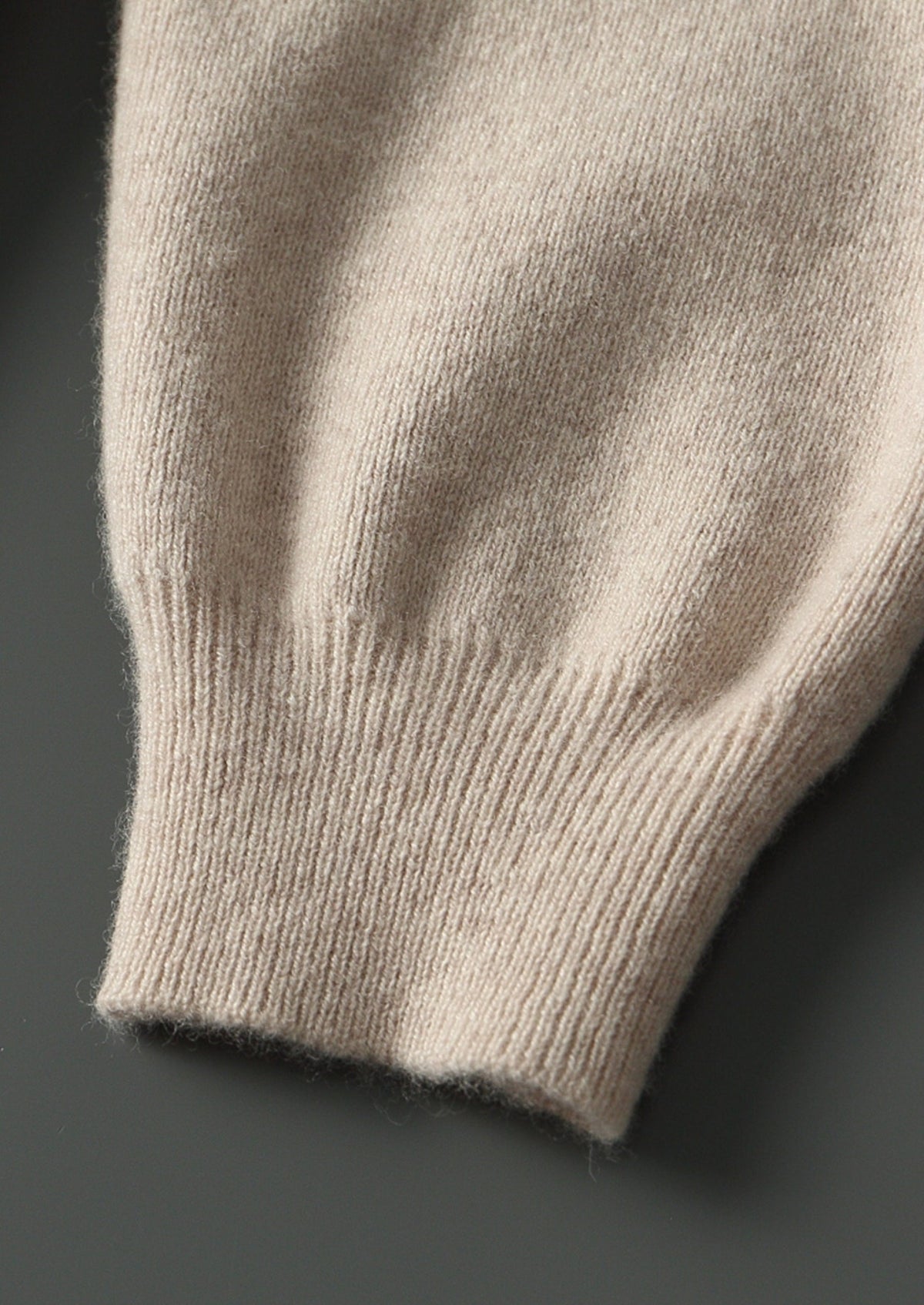 Men's Merino Wool Polo Collar Full-Zip Cardigan with Patch Pockets