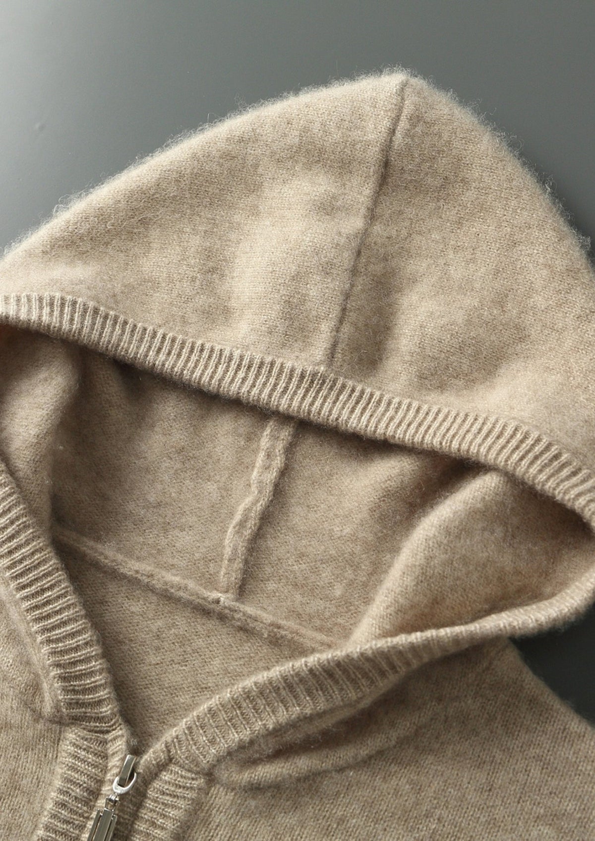 Men's Merino Wool Quarter-Zip Pullover Hoodie