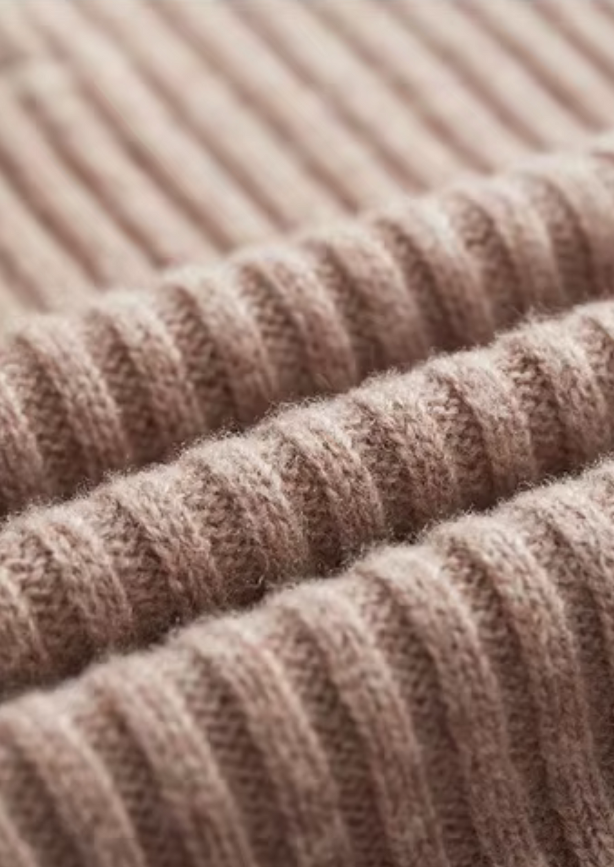 Men's Merino Wool Ribbed Henley Sweater with Button Neck