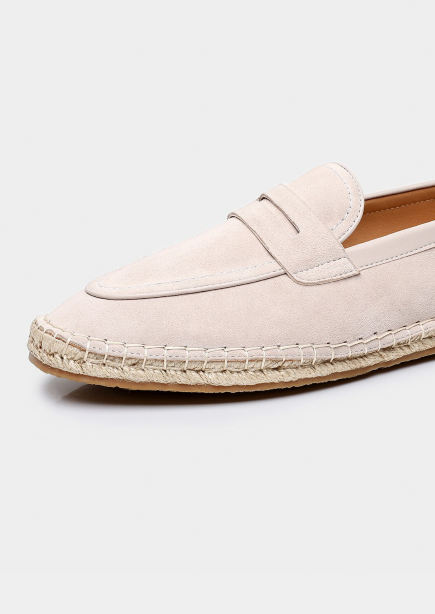 Men’s Penny Loafers with Espadrille Sole