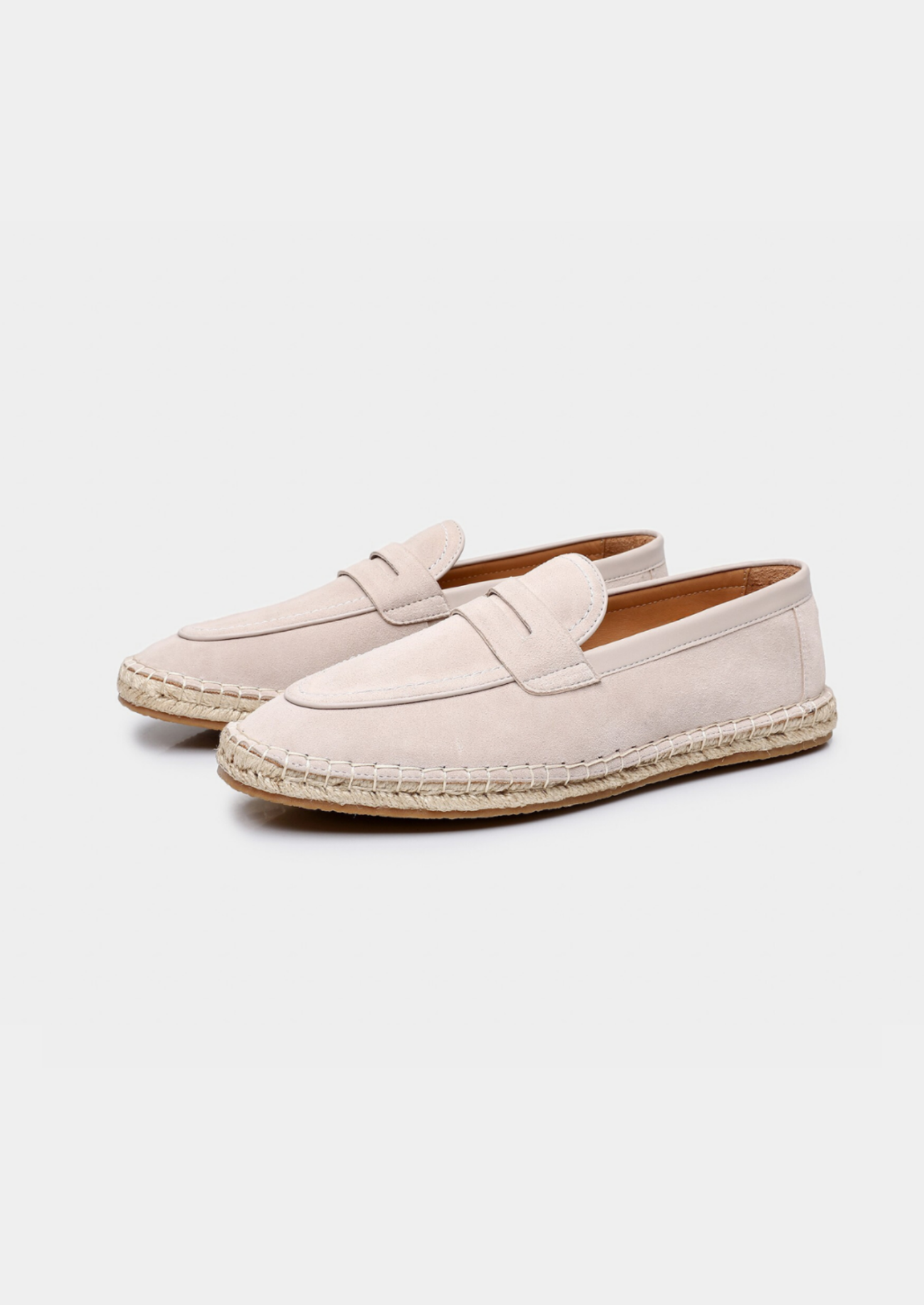 Men’s Penny Loafers with Espadrille Sole