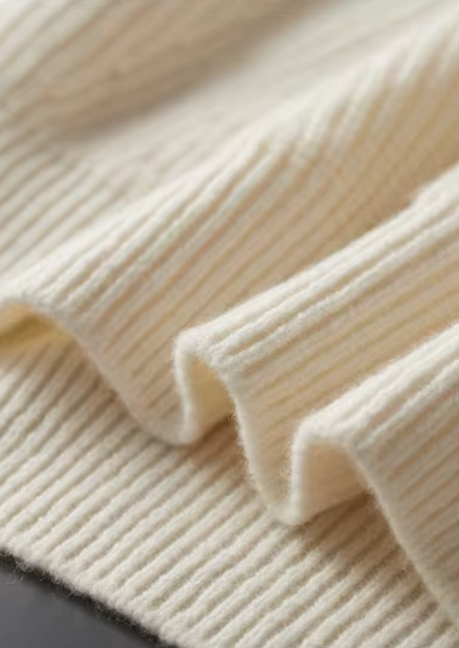 Men’s Ribbed Knit Sweater with Quarter-Zip Collar