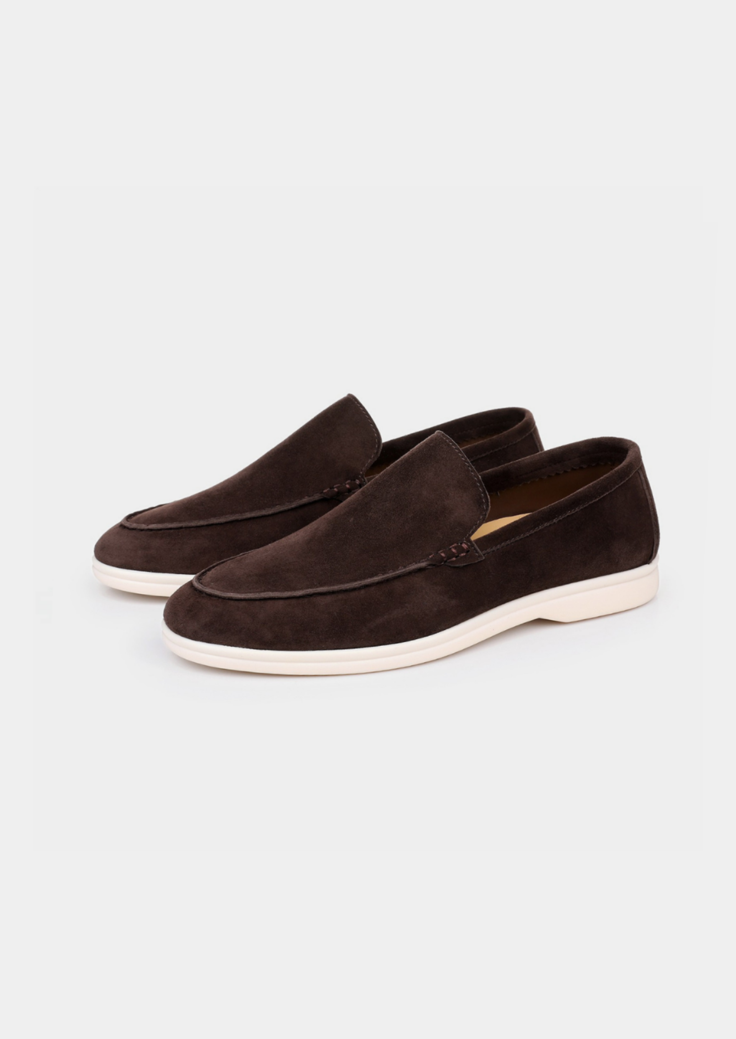 Men’s Slip-On Loafers with Contrast Sole