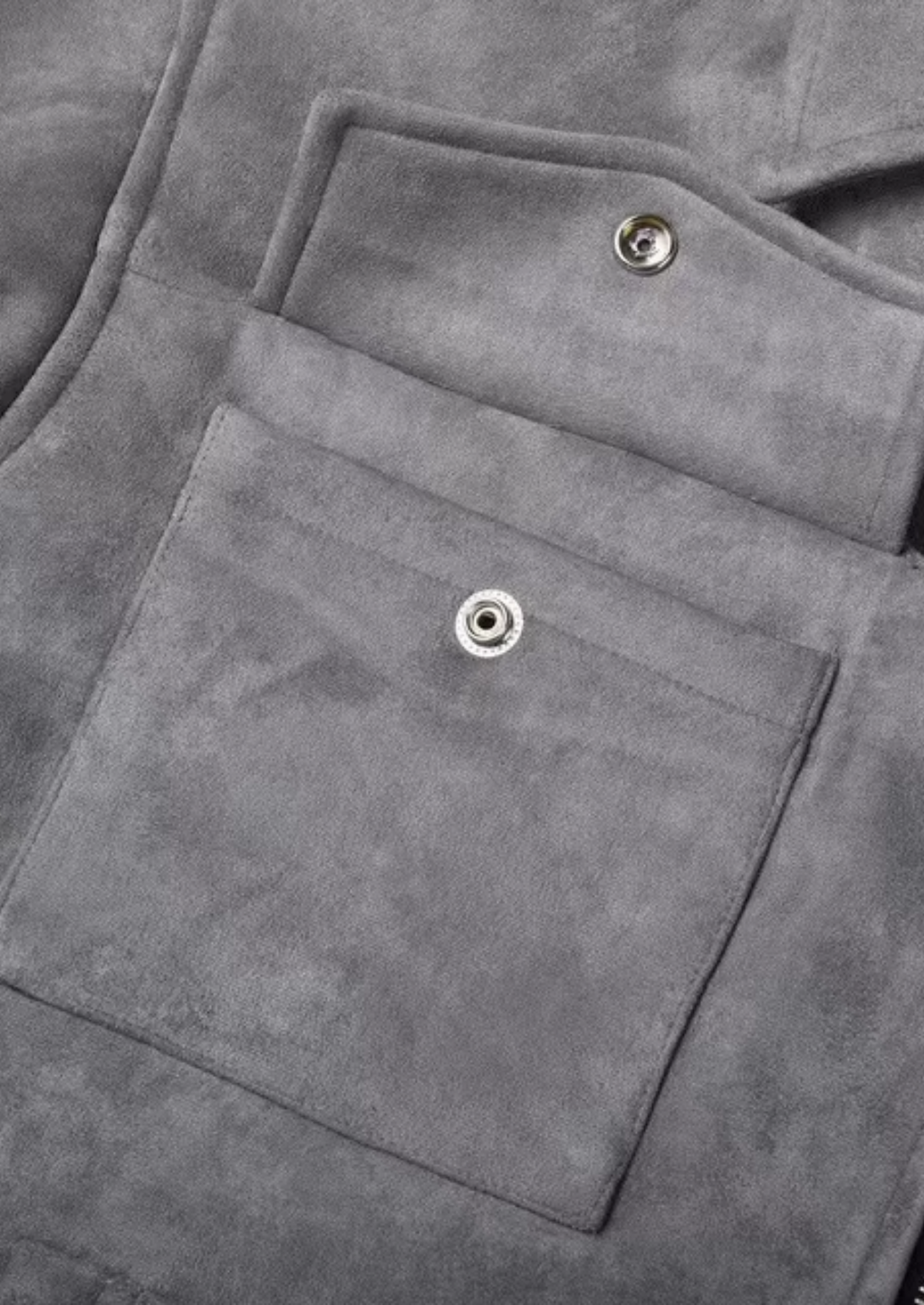 Men’s Textured Zip-Up Jacket with Four Front Pockets