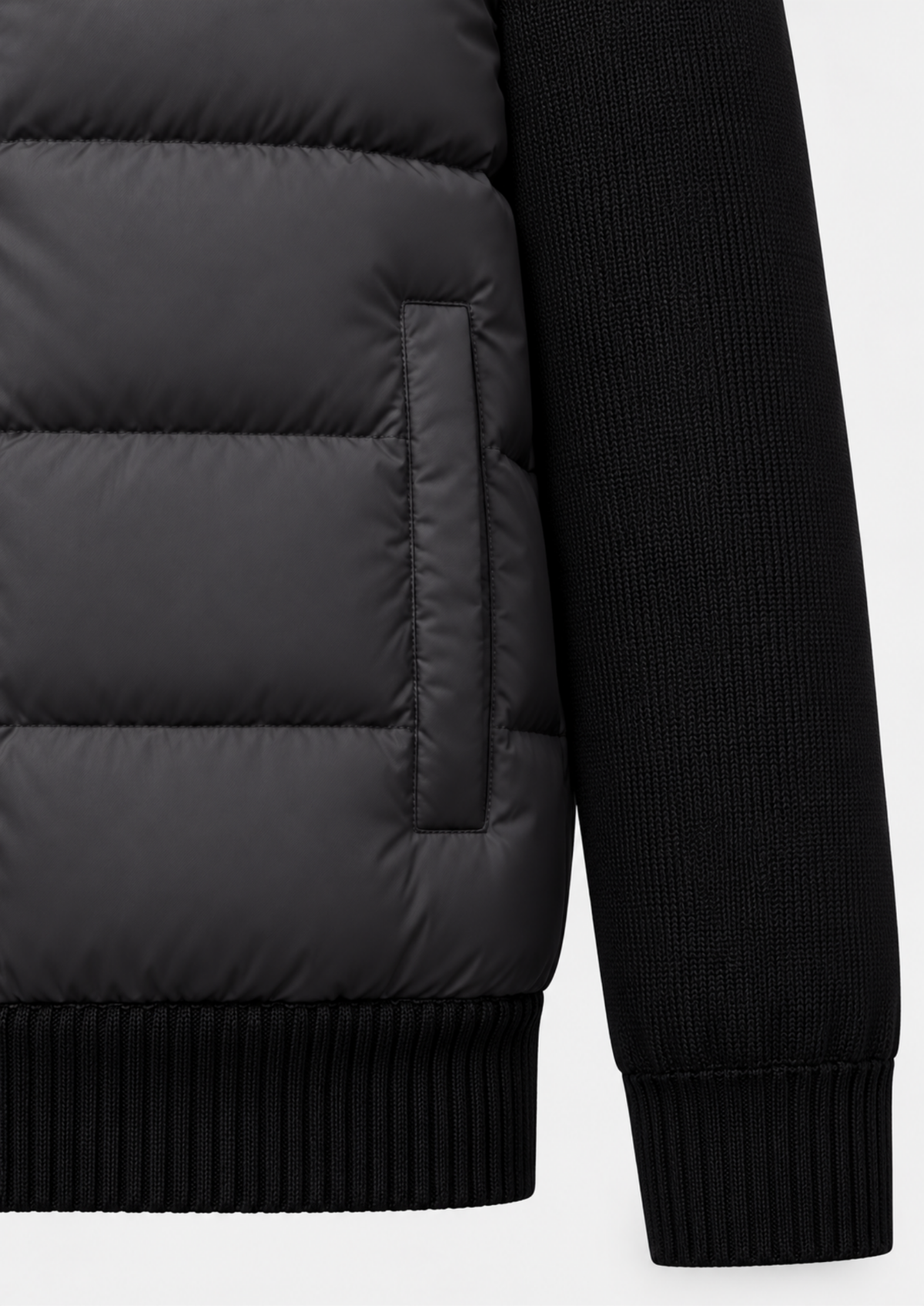 Men's Thick Stand-Collar Zip-Up Parka Jacket