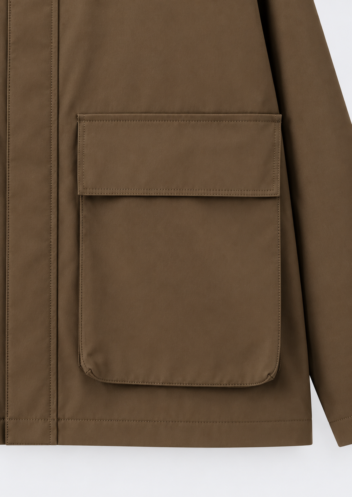 Men's Turn-Down Collar Loose-Fit Solid-Color Jacket