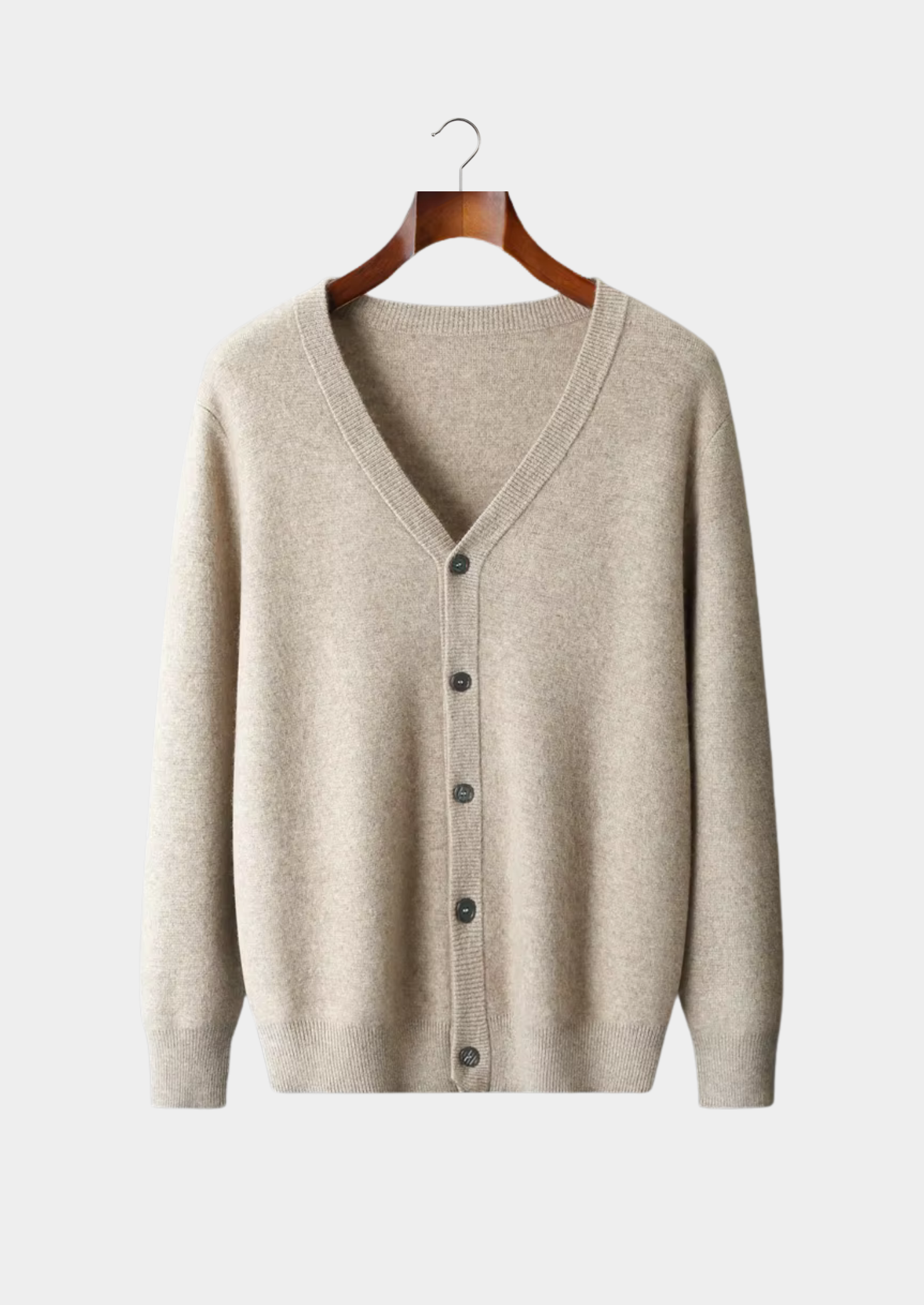 Men’s V-Neck Cardigan with Button Closure