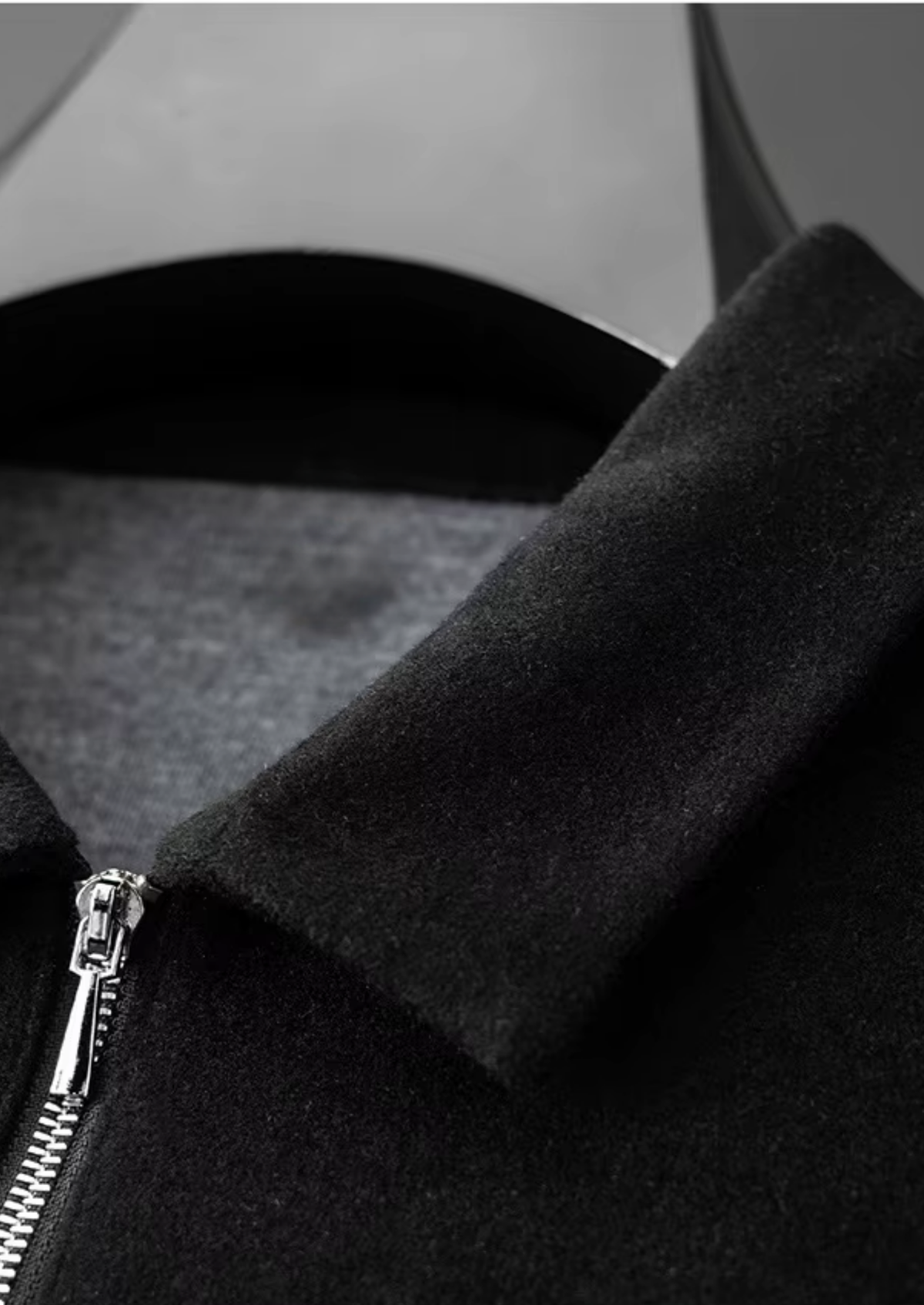 Men's Wool 2-Piece Set with Long-Sleeve Polo Shirt and Pants