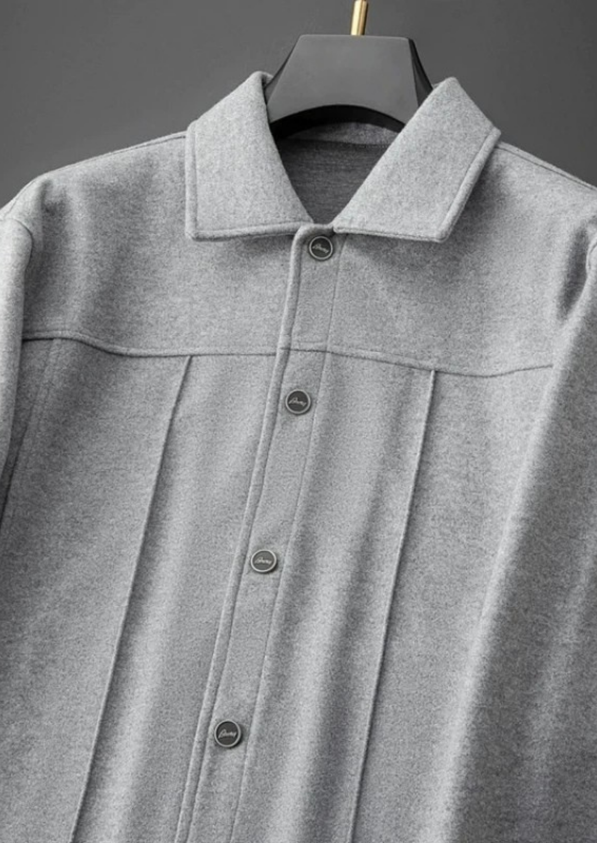 Men's Wool 2-Piece Set with Single-Breasted Jacket and Pants