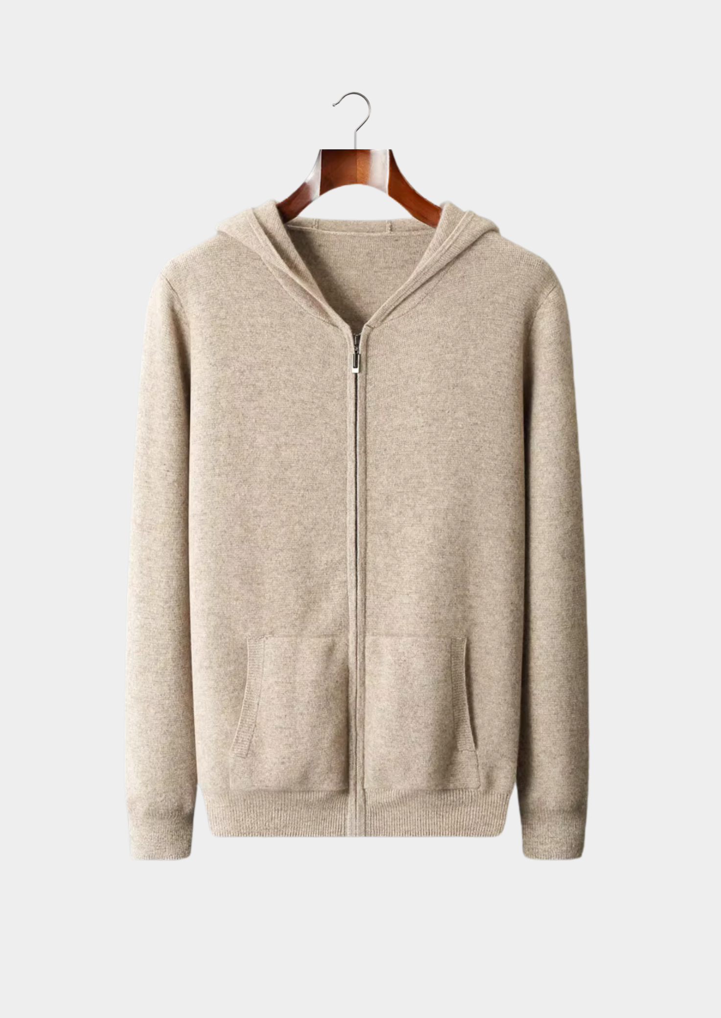 Men’s Zip Front Hoodie with Side Pockets