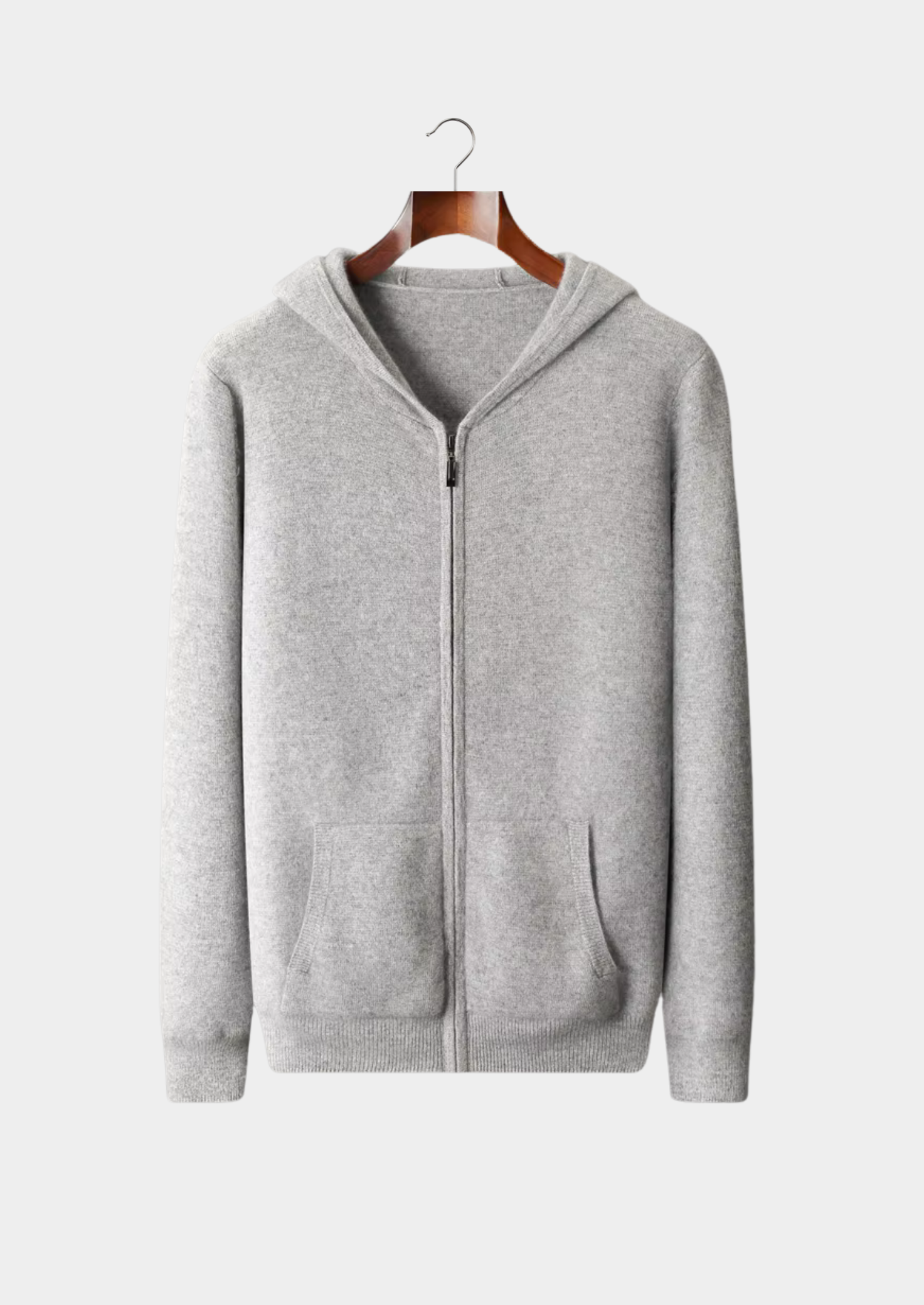 Men’s Zip Front Hoodie with Side Pockets