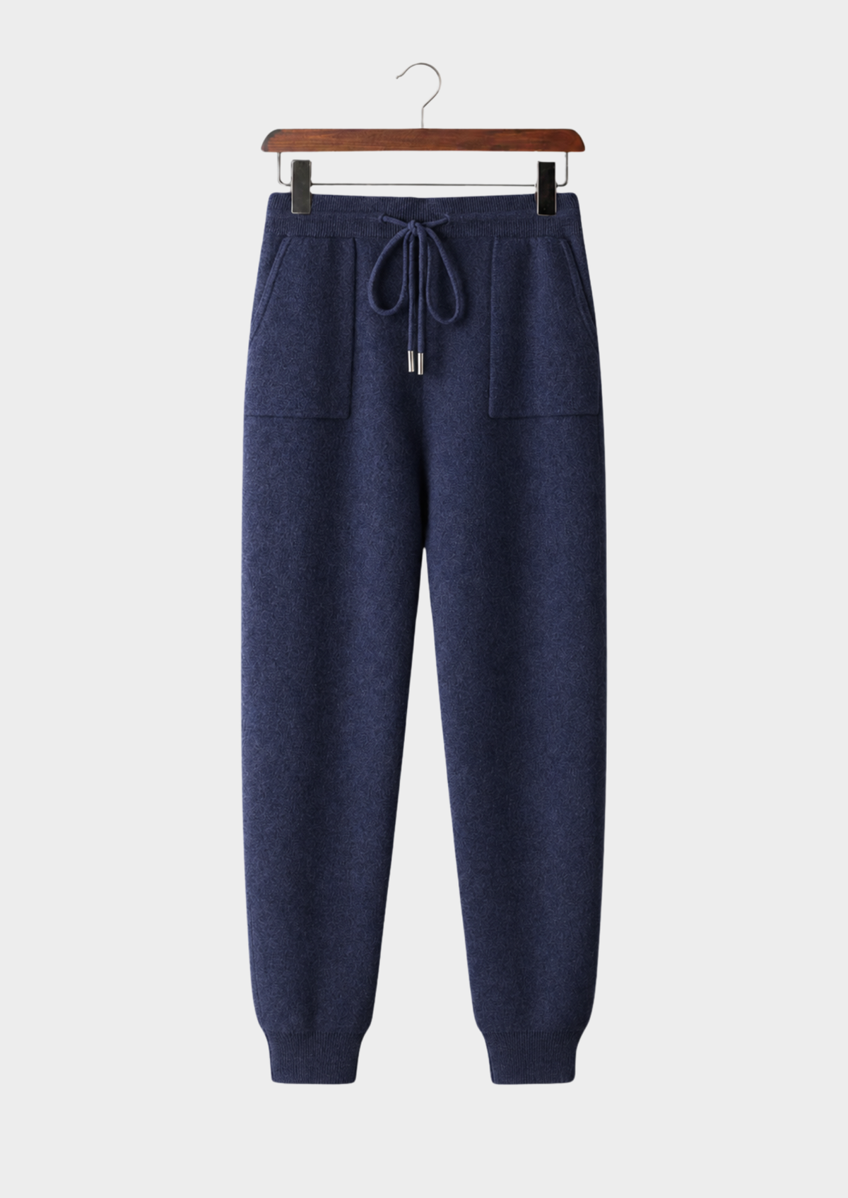 Men’s Cashmere Jogger Pants with Drawstring Waist