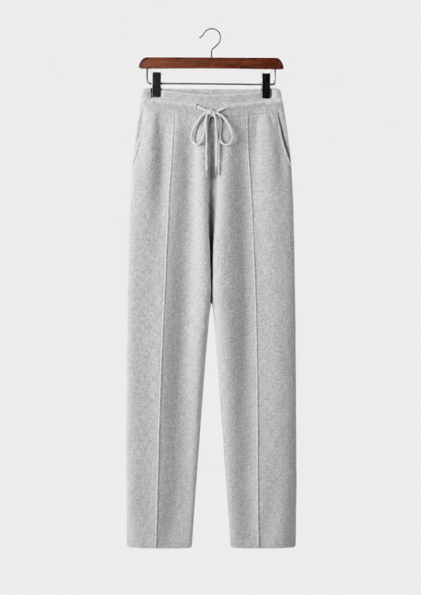 Men’s Drawstring Knit Pants with Front Seams