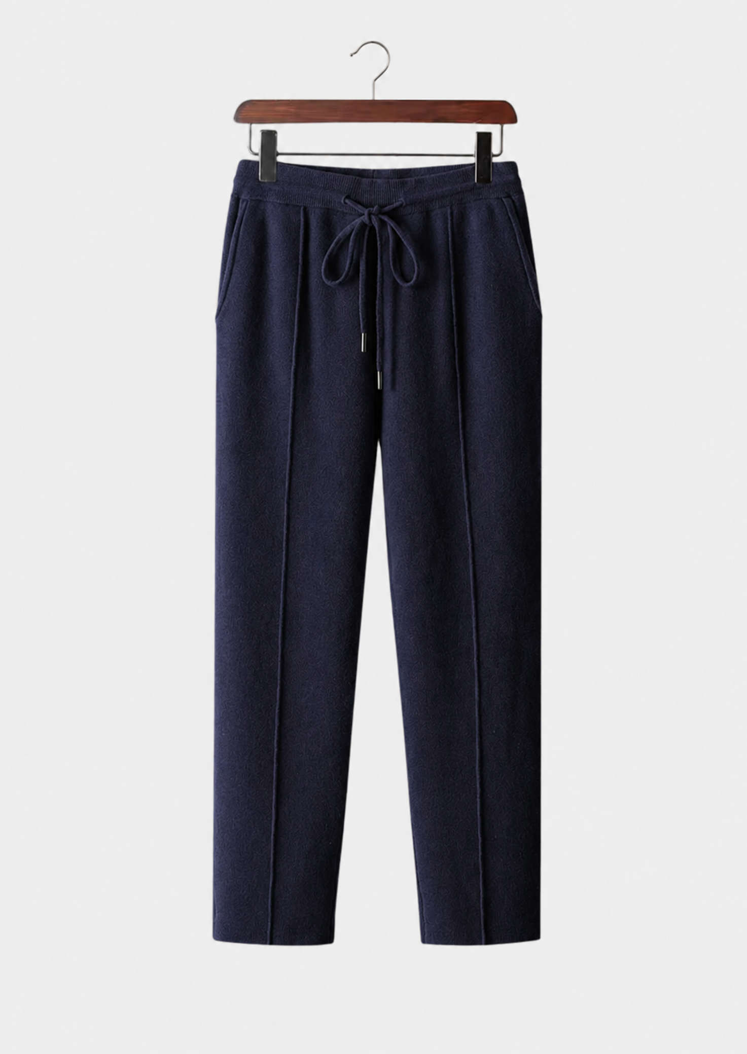 Men’s Knit Trousers with Drawstring Waist