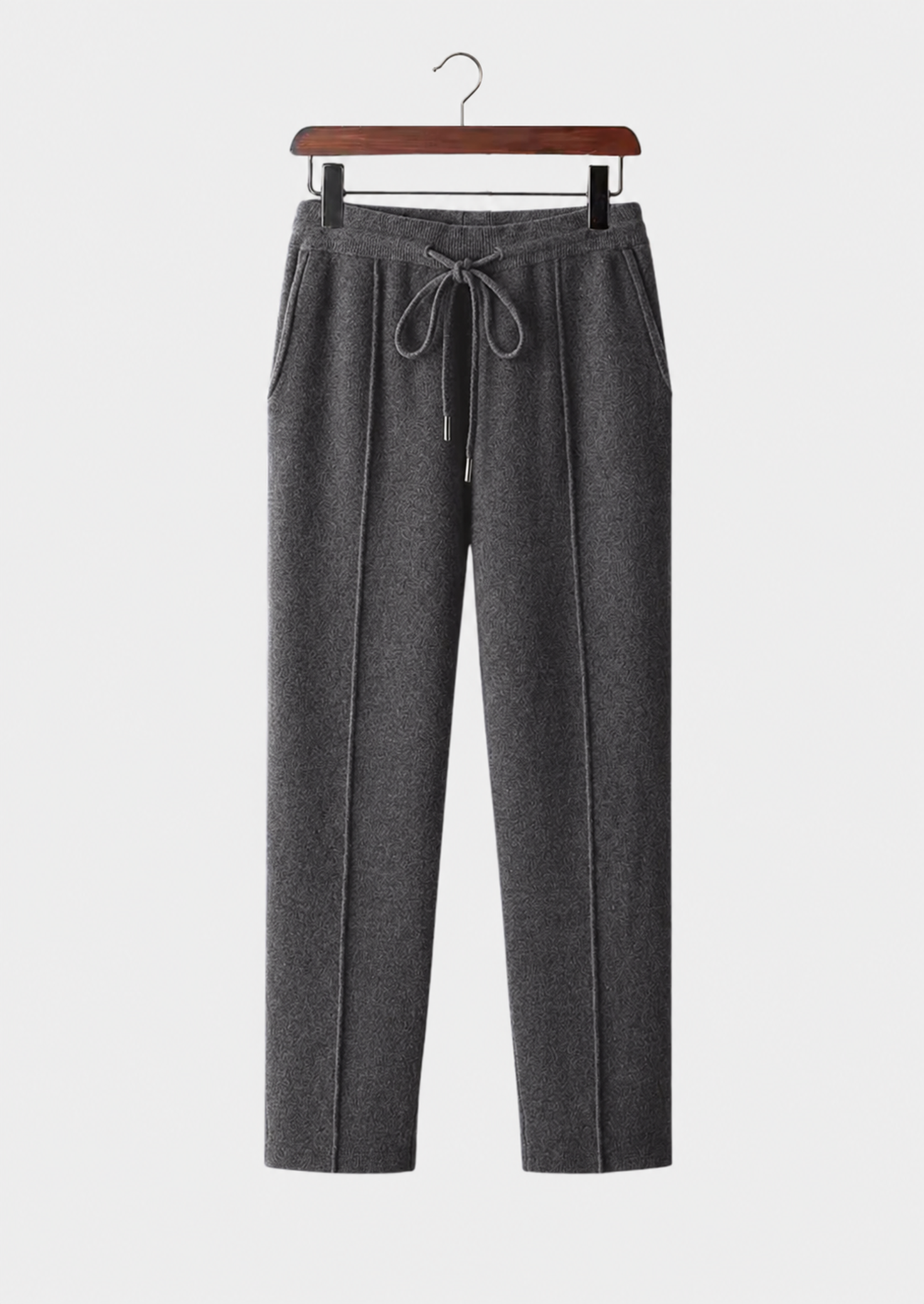 Men’s Knit Trousers with Drawstring Waist