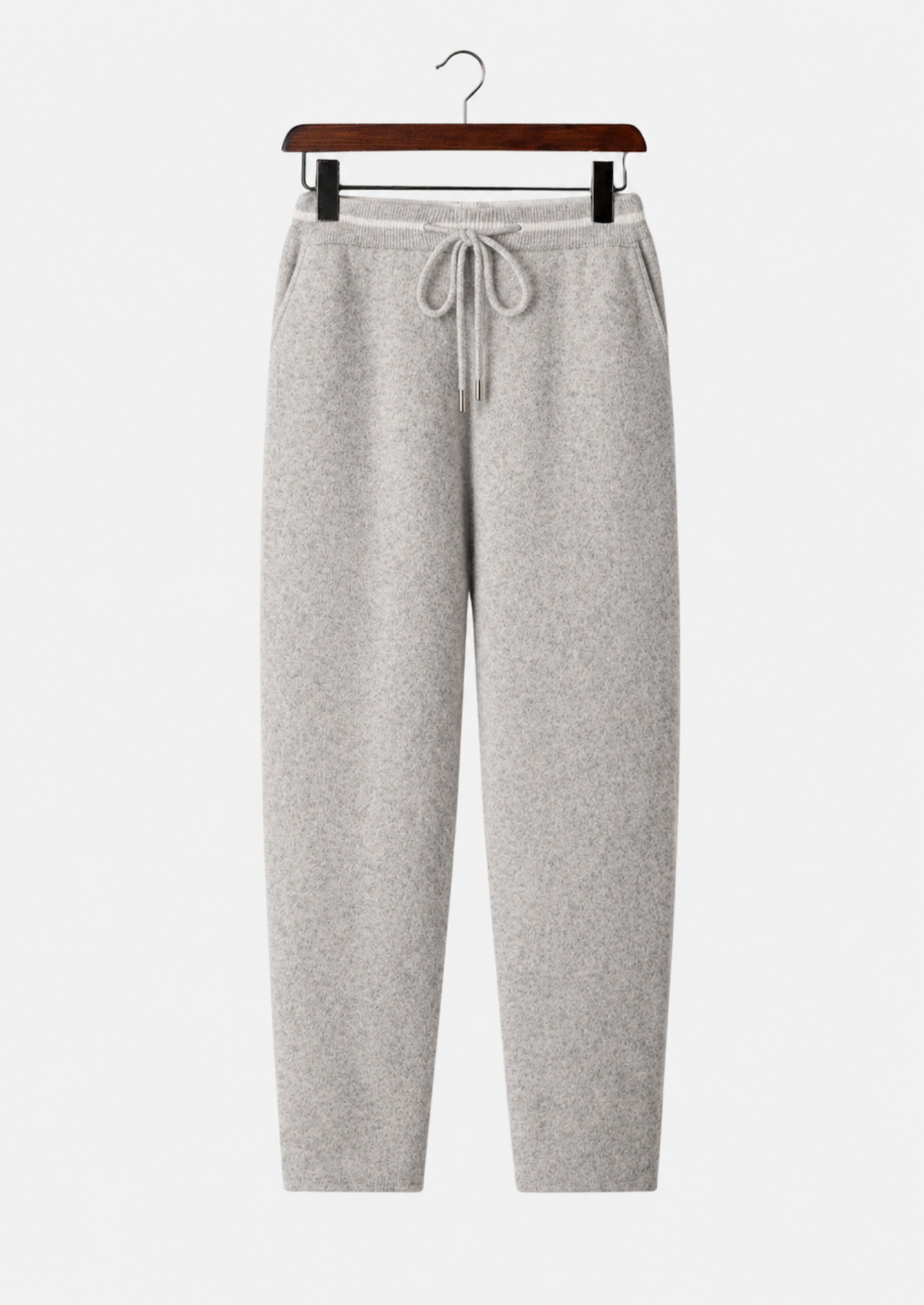 Men's Merino Wool Contrast-Panel Knit Pants
