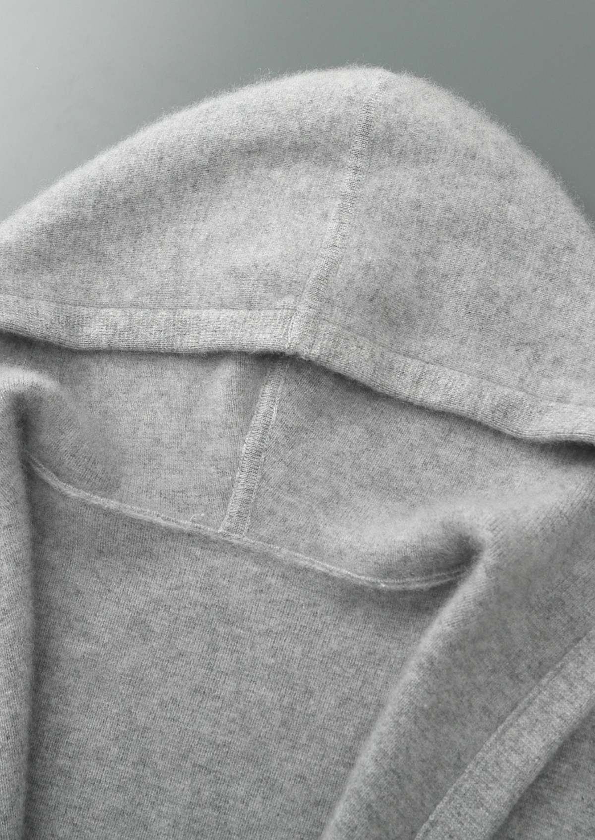 Men's Merino Wool Hooded Mid-Length Knit Cardigan Coat