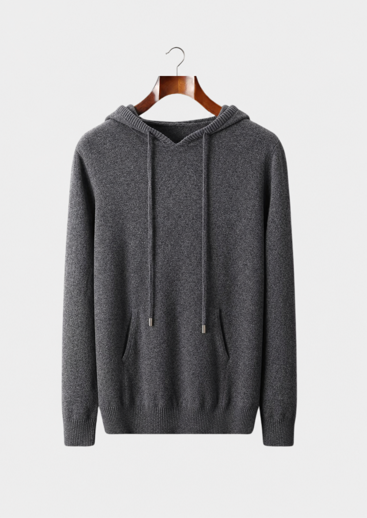 Men’s Pullover Hoodie with Drawstring and Front Pockets
