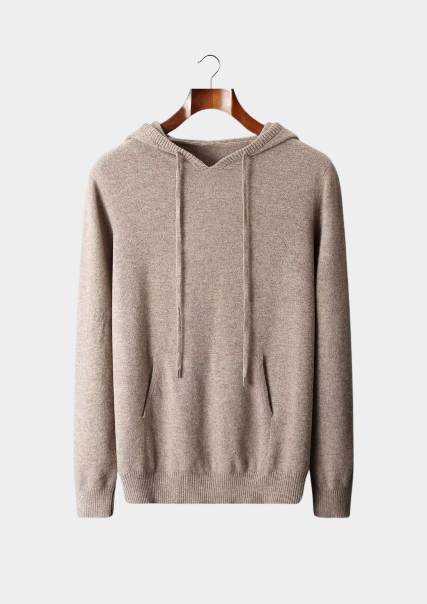 Men’s Pullover Hoodie with Drawstring and Front Pockets