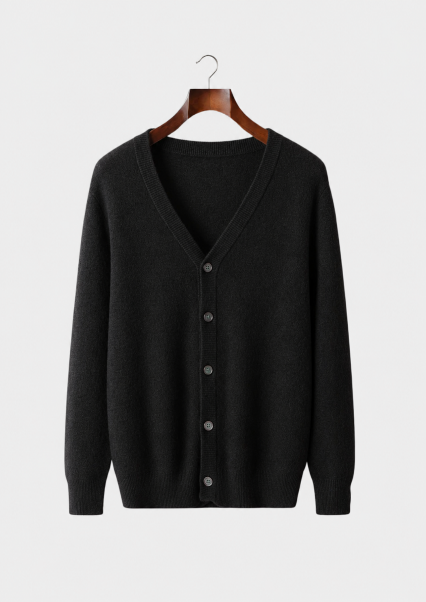 Men’s V-Neck Cardigan with Button Closure