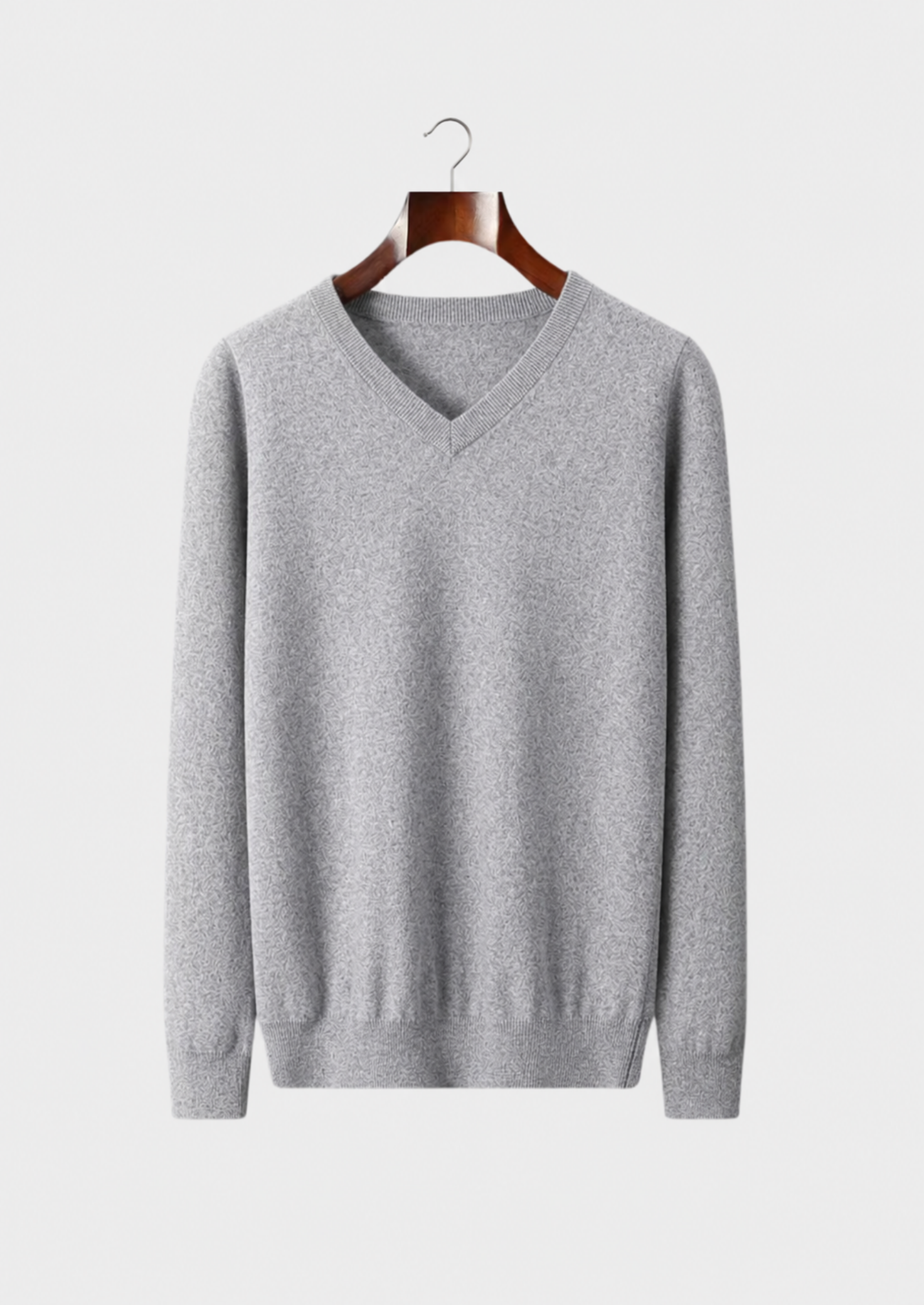 Men’s V-Neck Sweater with Long Sleeves