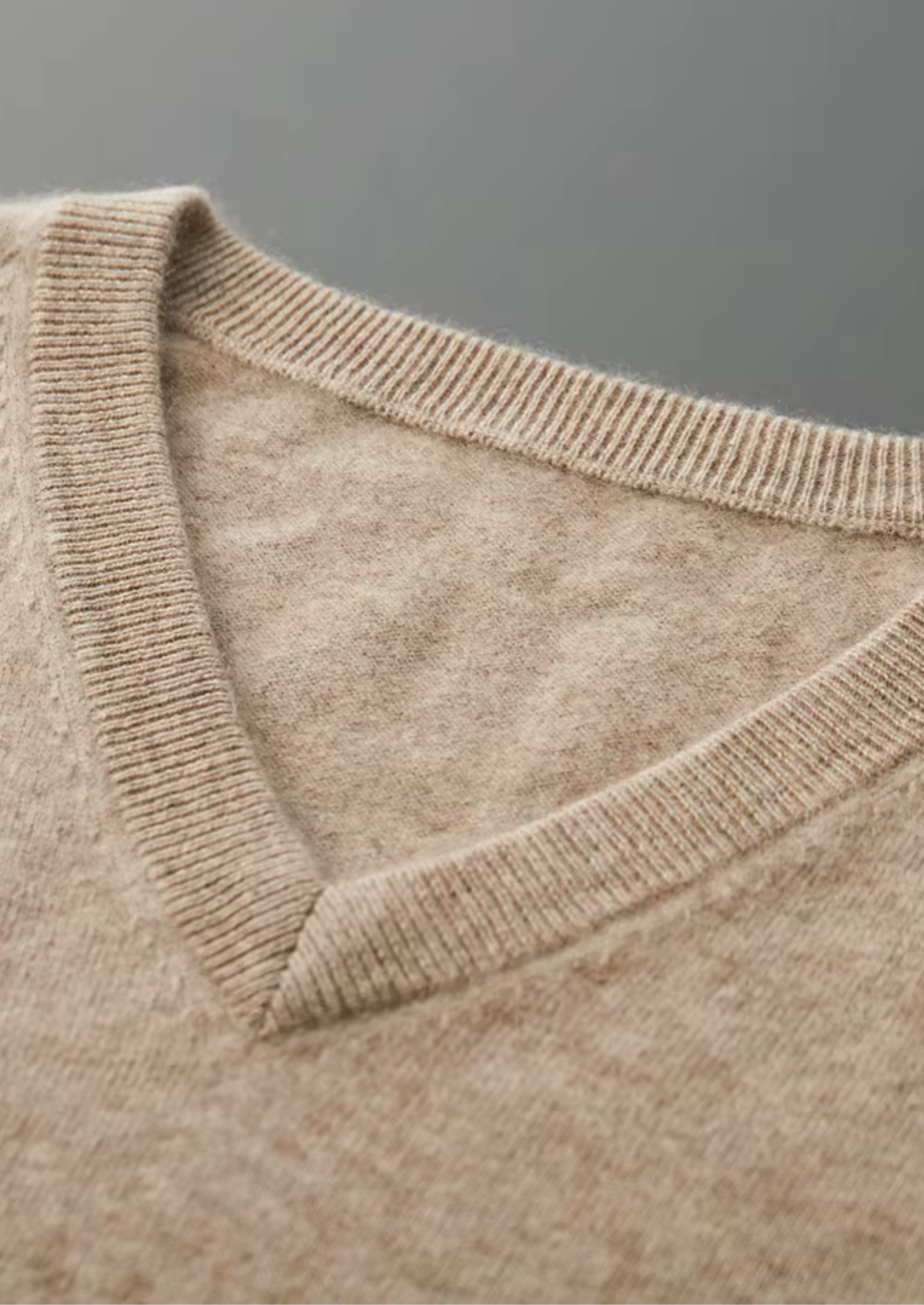 Men’s V-Neck Sweater with Long Sleeves