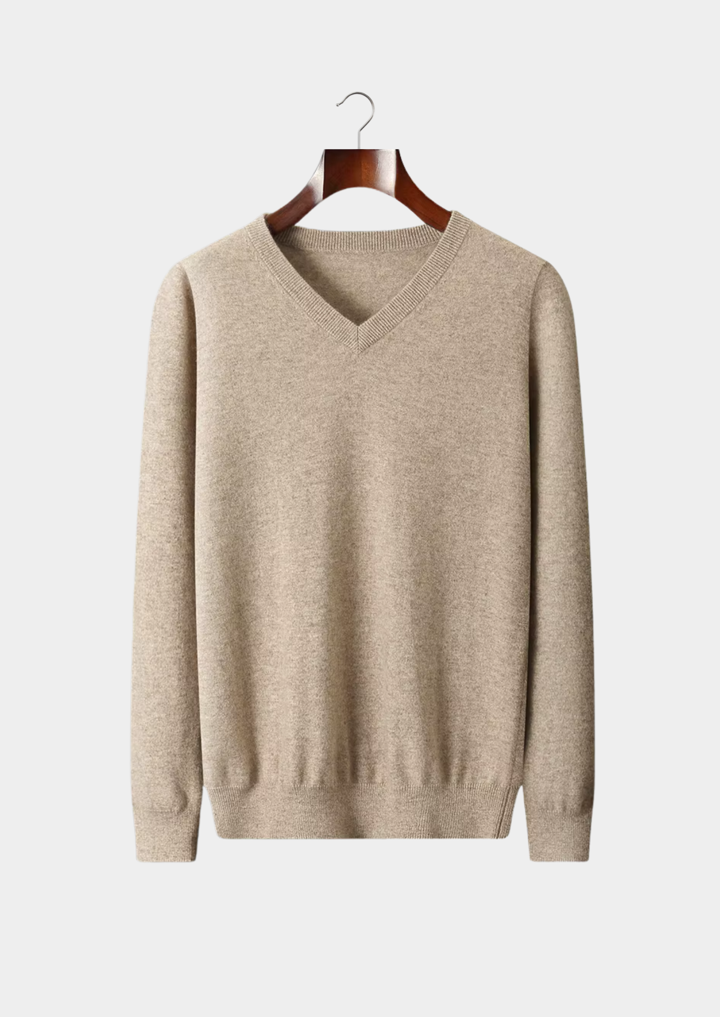 Men’s V-Neck Sweater with Long Sleeves
