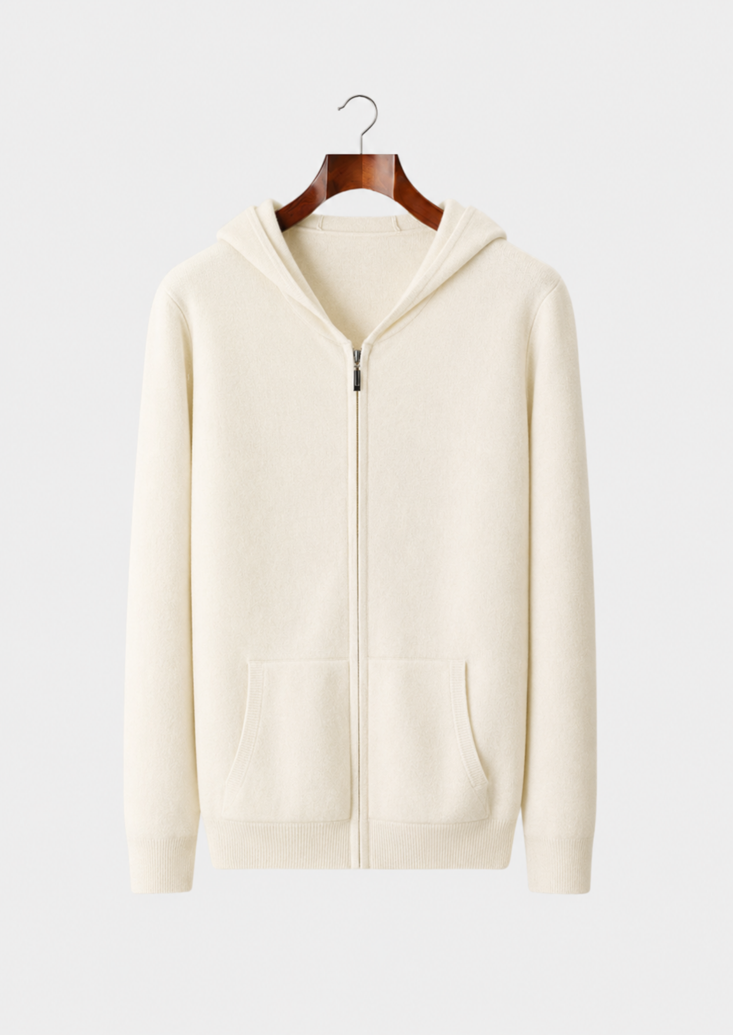 Men’s Zip Front Hoodie with Side Pockets