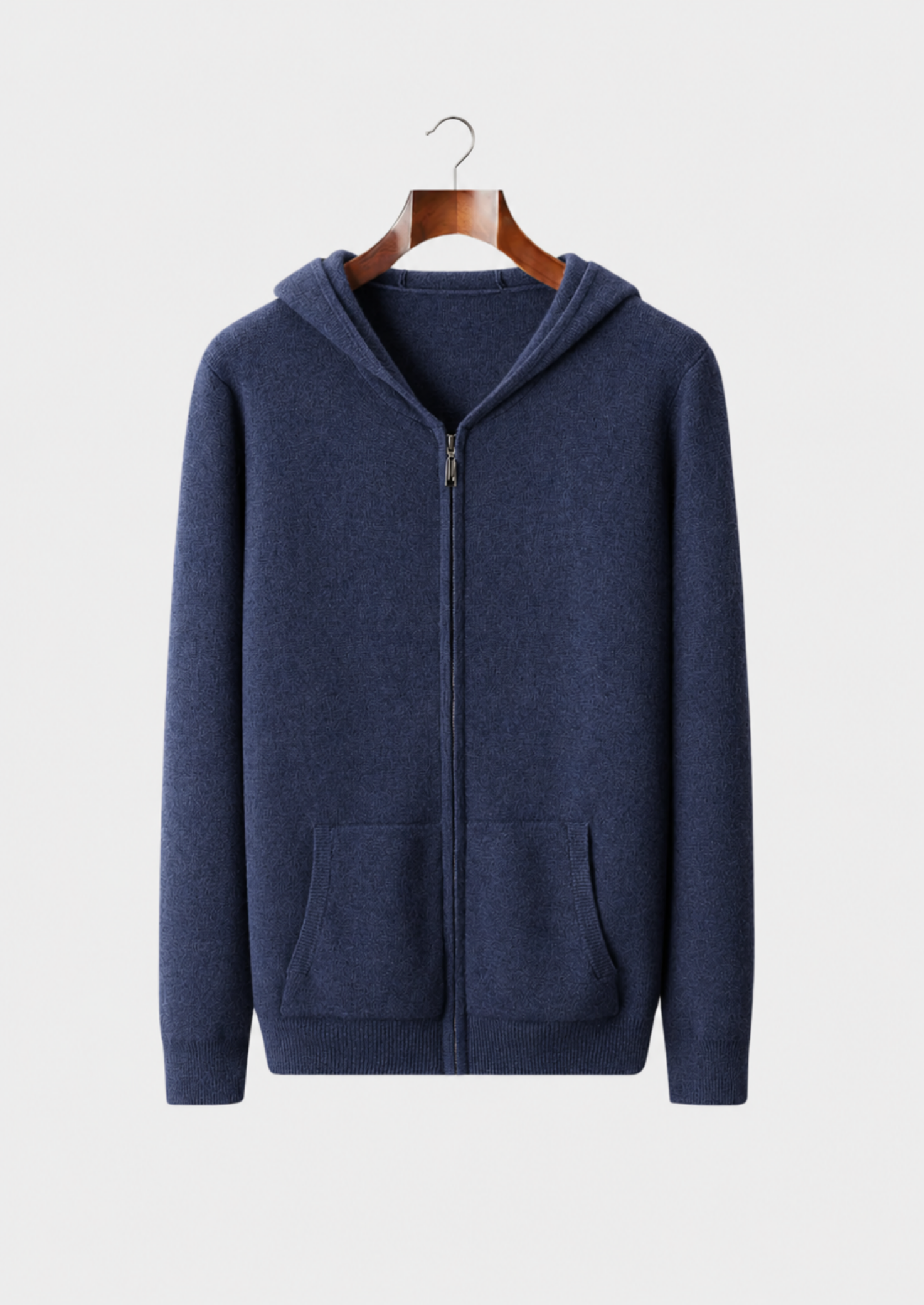 Men’s Zip Front Hoodie with Side Pockets