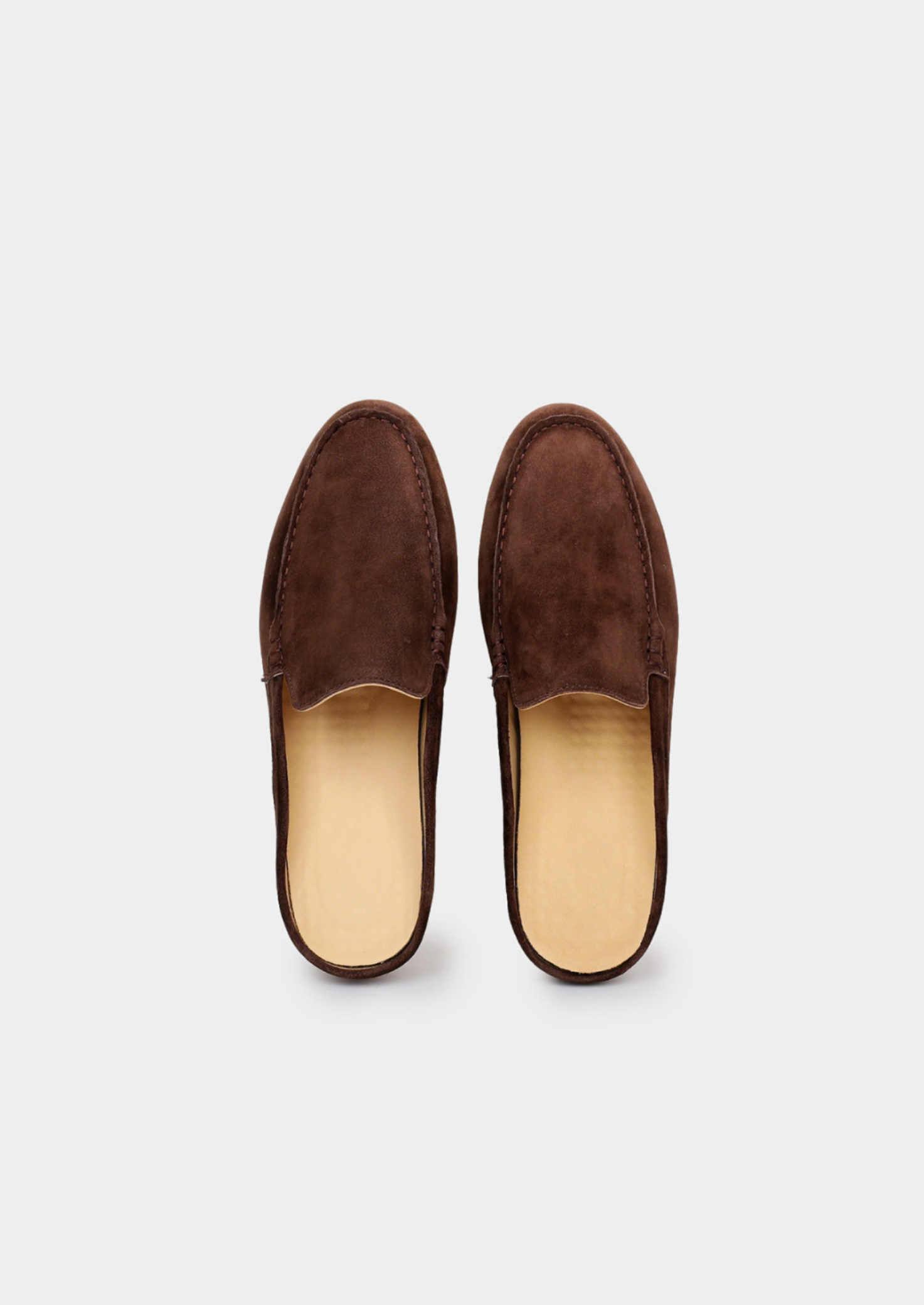 Men’s Backless Loafers with Contrast Sole